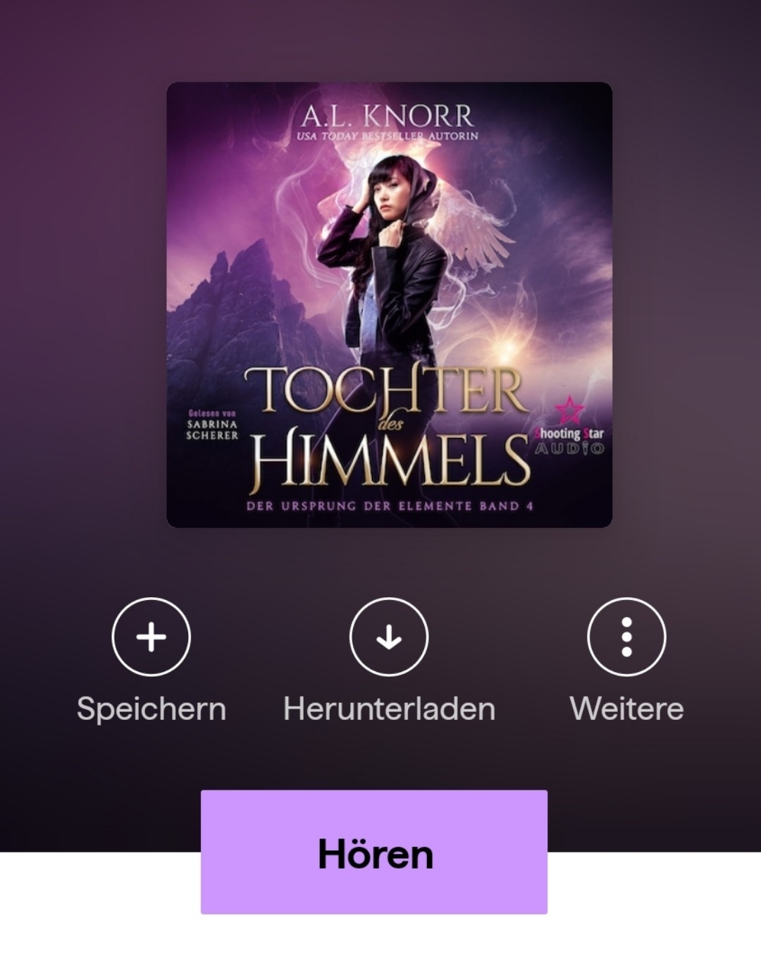 Ich habe auch den vierten Band der Ursprung der Elemente Reihe durch gehört.