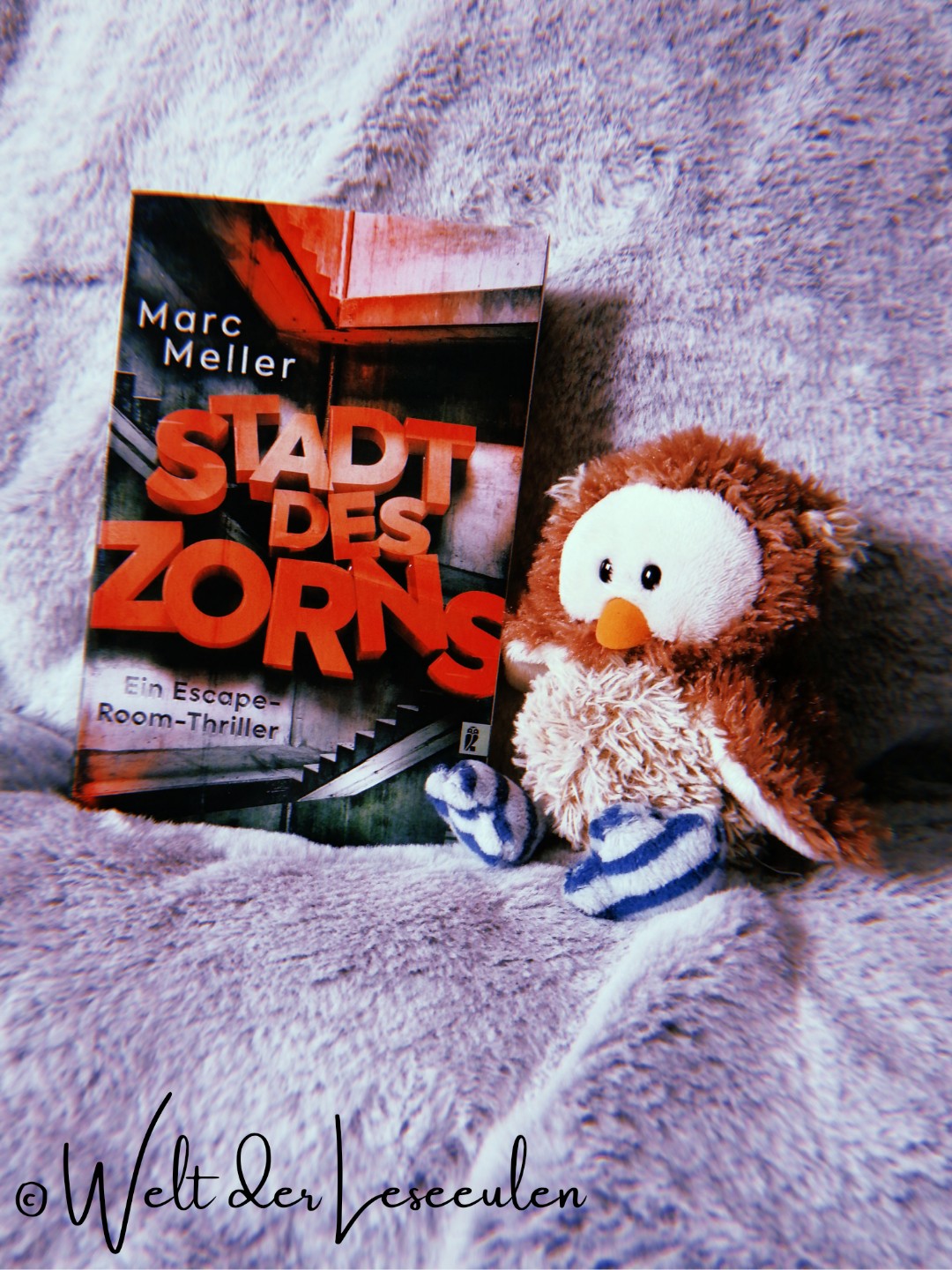 MEINE MEINUNG
Stadt des Zorns ist ein wirklich spannendes Escape-Room Thriller. Die Idee ist sehr gut durchdacht und umgesetzt. Das ein oder andere wahr vorher zu sehen - dies hat mir jedoch nicht den Spaß genommen. Die Seiten flogen nur so dahin.
Leider habe ich noch nicht Band 1 gelesen (Raum der Angst). Dies hole ich aber auf jeden fall noch nach.
MEIN FAZIT
Super flüssiger, detaillierter Schreibstil. Die wechselnden Perspektiven haben mir sehr gut gefallen. Spannung bis zum Ende.
⭐⭐⭐⭐⭐