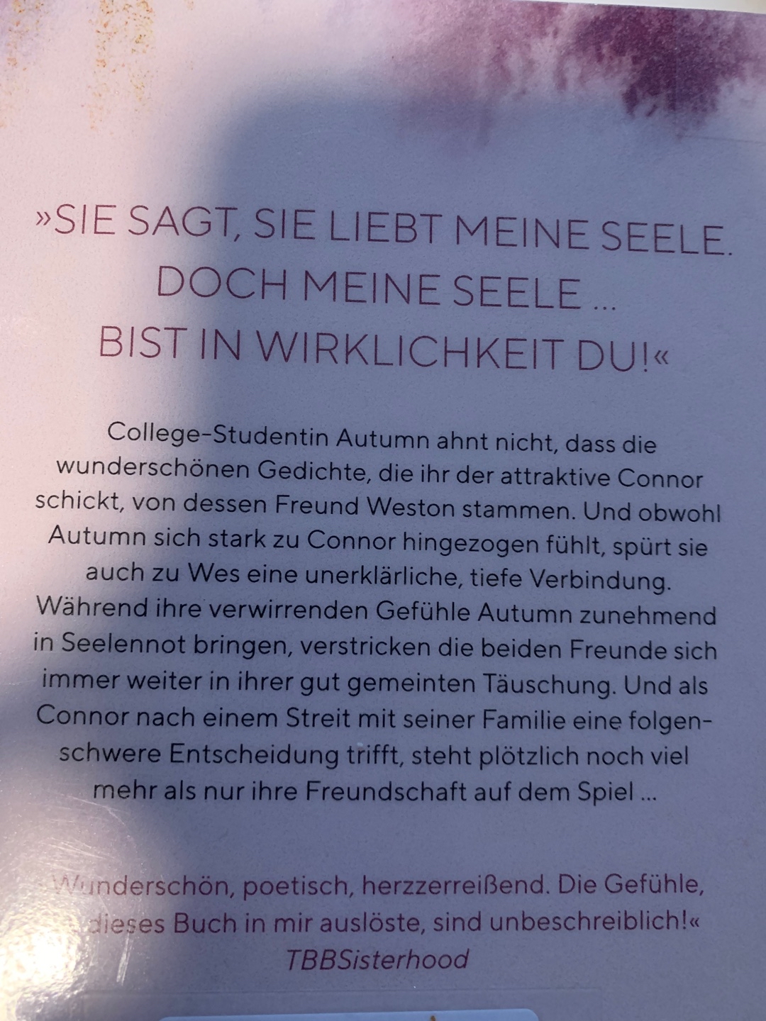 Sehr gefühlvoll, ging mir sehr nah und ja unerwartet