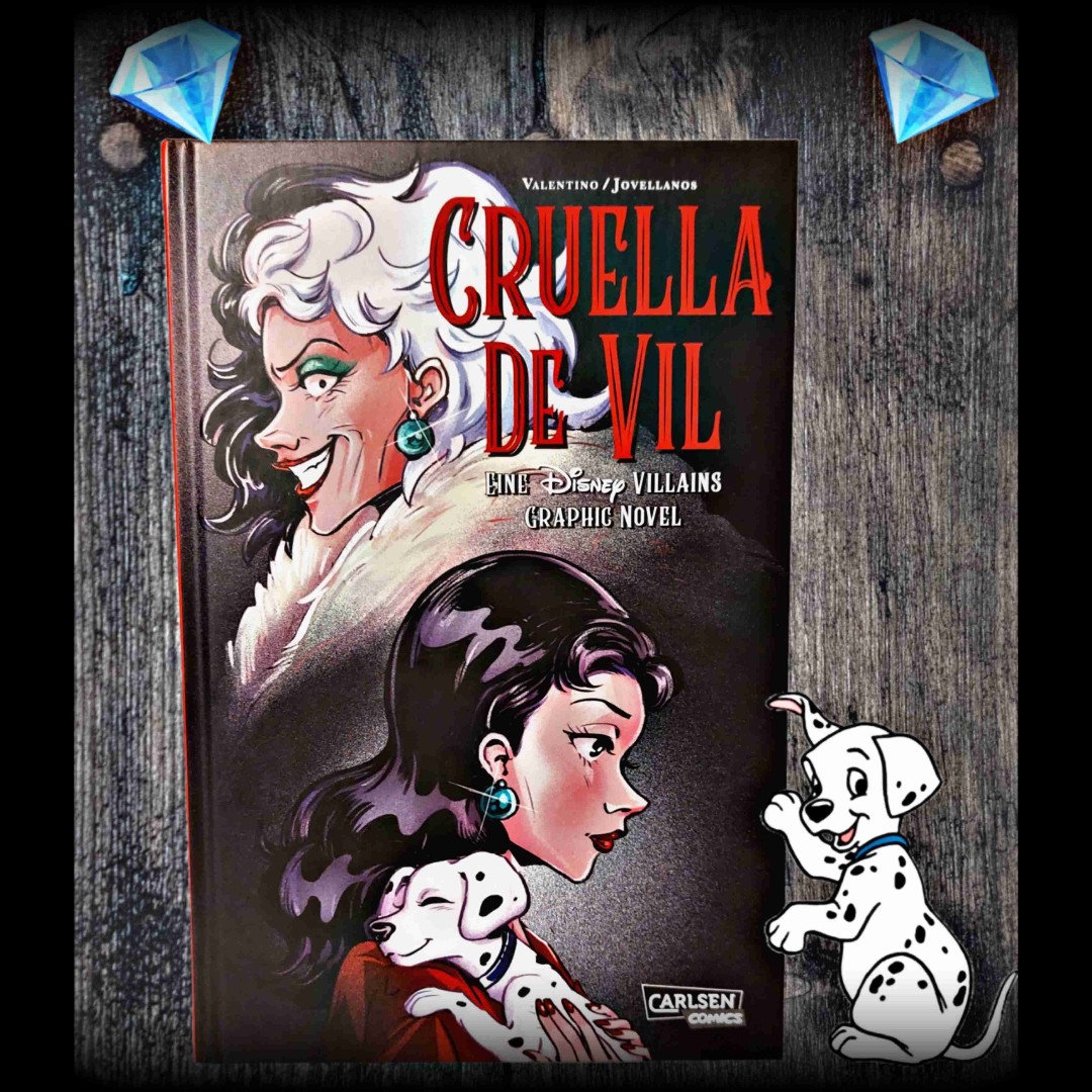 Eine wunderschöne Graphic Novel über die Vorgeschichte von Cruella De Vil. Die Zeichnungen sind klasse, die Seiten alle in rot Tönen gehalten. Tolle Geschichte! Hat mir sehr gut gefallen.