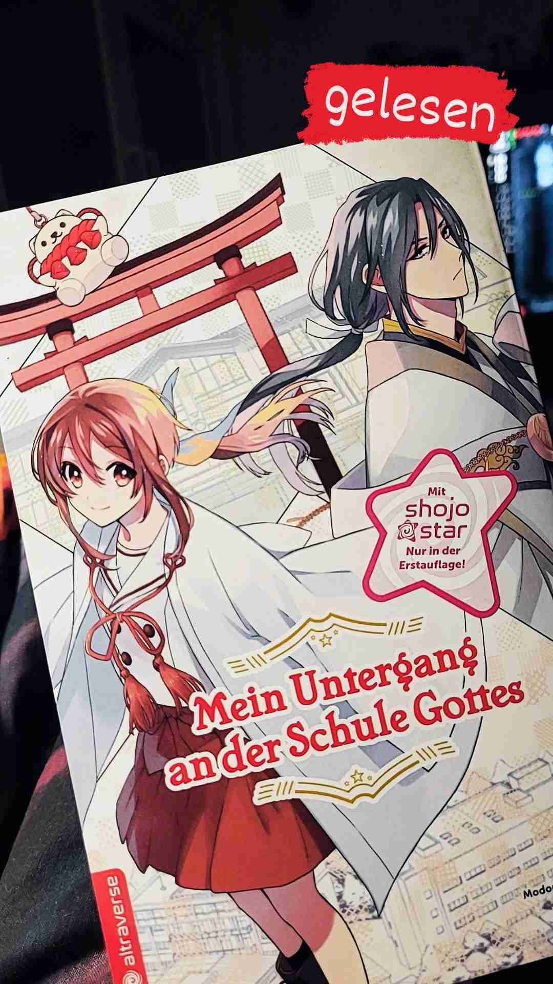 Unterhaltsam, lustig und eine Prise Cuteness und Sexappeal. 😃
👍🏻 schöne Zeichnungen, aber haben auch einen leichten Hauch Nostalgie
👍🏻 amüsante Protagonistin mit Ecken und Kanten
👍🏻 viele unterschiedliche & interessante Nebencharaktere
👍🏻 Gott Tsukuyomi ist schon 🥵
👎🏻 unterhaltsam, konnte mich aber bislang noch nicht richtig packen
👎🏻 leichte Lektüre für jüngere Zielgruppe
👎🏻 Shojo☆Star Inhalt leider nichts besonderes