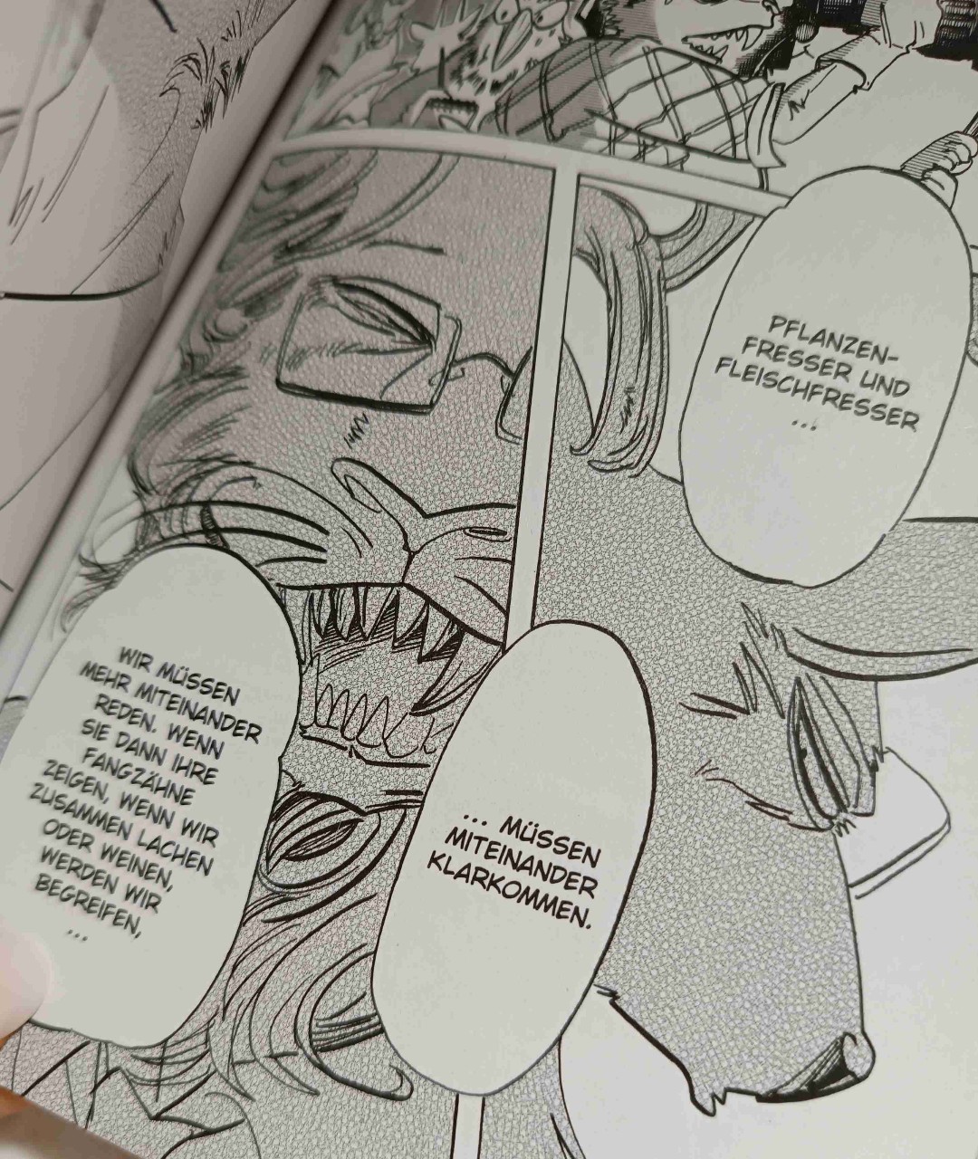#MangaYear2023 Nr.99 | Beastars 21 | Der Endkampf steht bevor und ich hab schon Tränen in den Augen. Die eine Stelle war so unglaublich berührend und ich wünschte es wäre wirklich so in unserer Gesellschaft...Licht aus und Zusammenhalten👫🏻👨🏻🤝👨🏼👩🏻🤝👩🏾! Dieses Werk ist so viel mehr😭