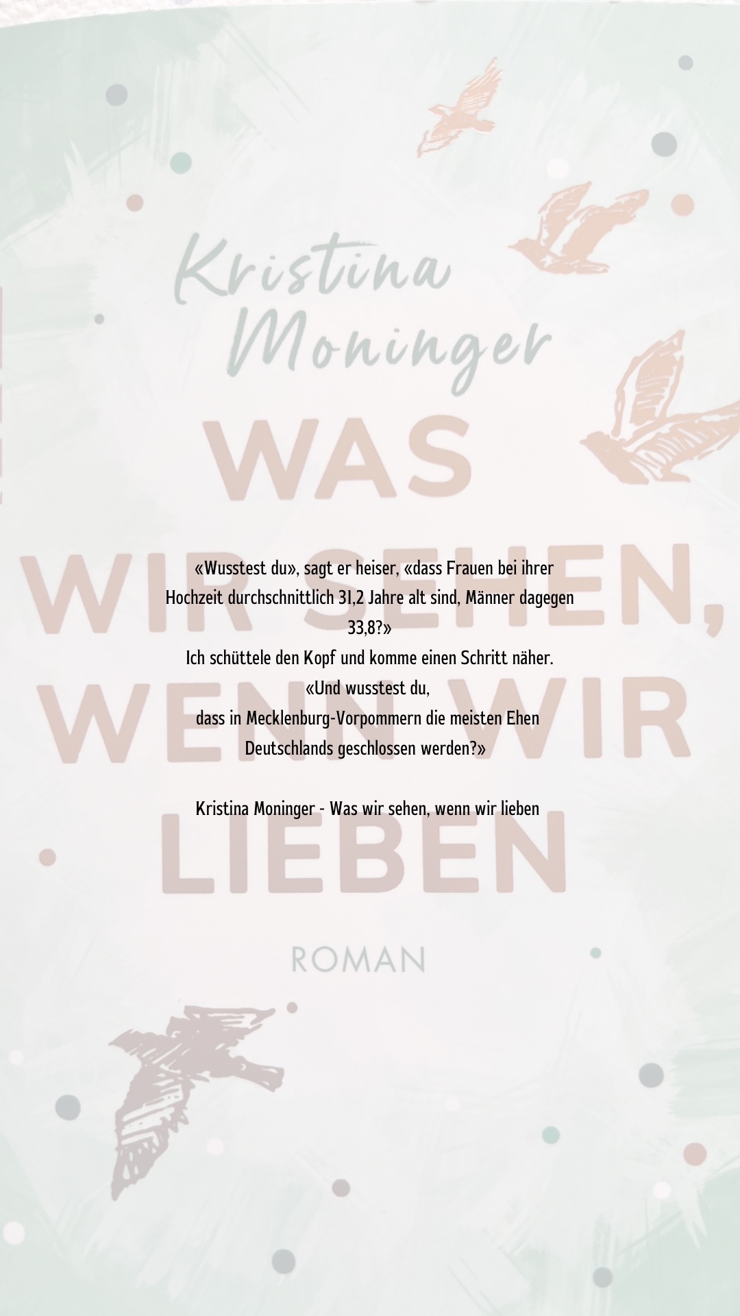 Sehr bewegen. Hat mich dazu gebracht, darüber nachzudenken, wer ich sein will.