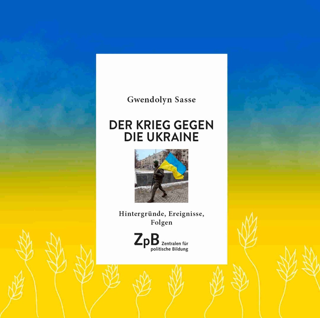 Gwendolyn Sasse gelingt es, komplexe Hintergründe und Entwicklungen verständlich zu vermitteln und den westlichen Blick auf die Ukraine aufzubrechen.