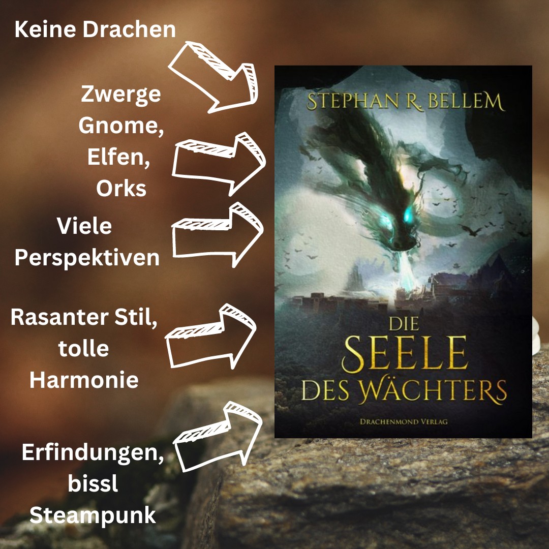 Klassisches High Fantasy. Zwerge, Gnome, Orks. Stempunk. Keine Drachen. 