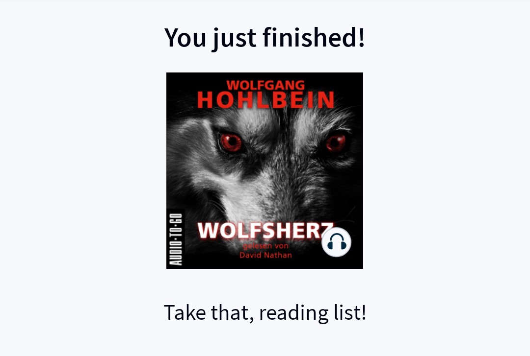 Habe hier die gekürzte Fassung als Audiobook (gelesen von David Nathan) gehört. Spannend und auf jeden Fall ein Ohrenschmauß, aber soweit ich das sehe doch um Einiges kürzer als das gedruckte Buch, das ich auch hier habe. Denke, beim Re-read werde ich die gedruckte Fassung verwenden.