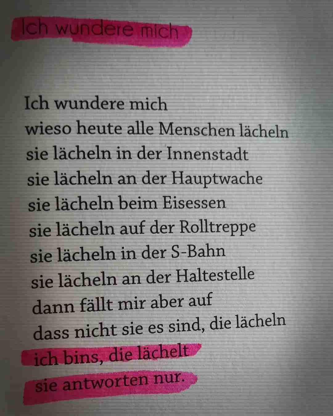Wundervolle Zeilen 