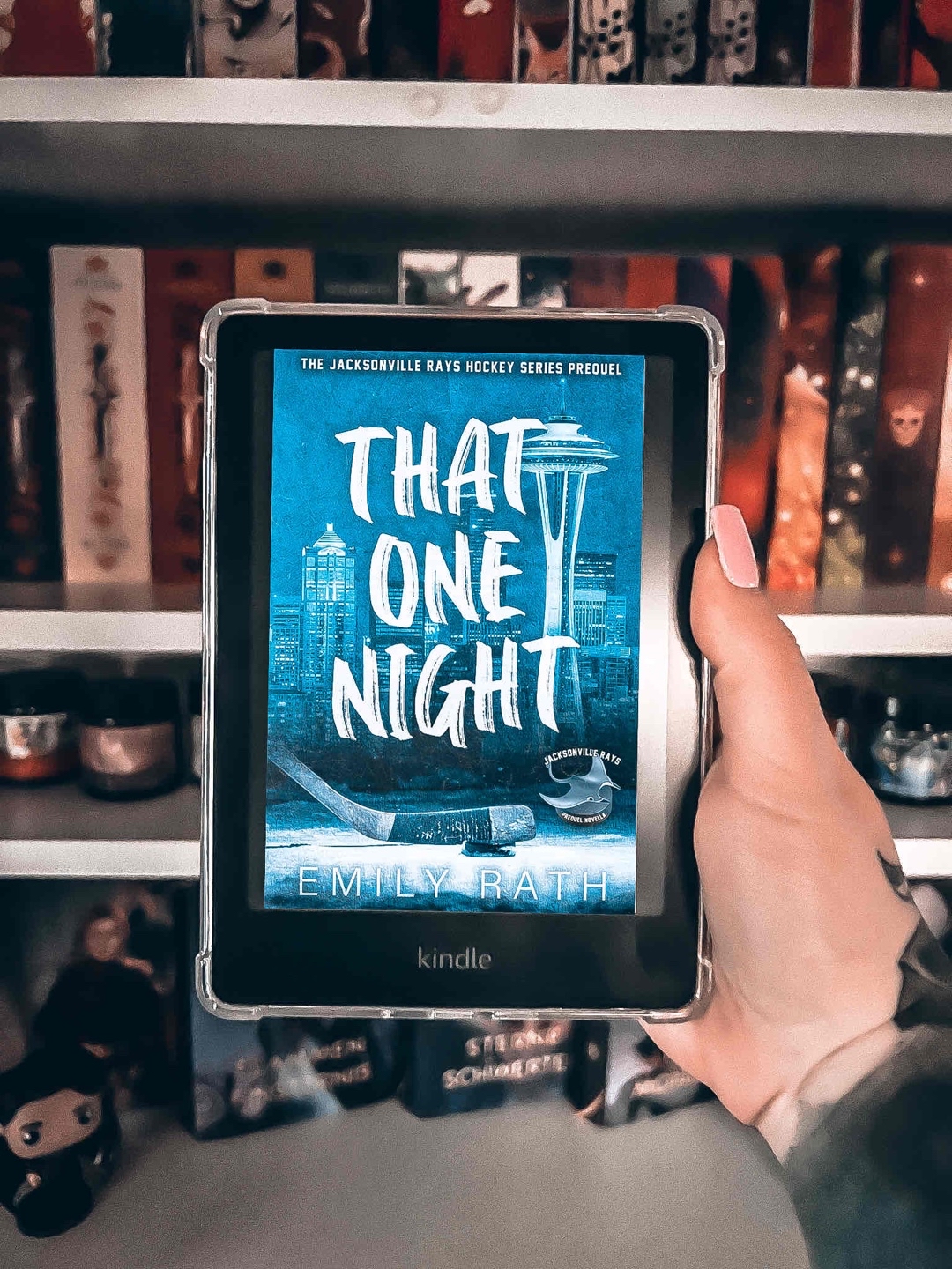 "Were you afraid you'd lose me to a real man?" I murmur. "Not a chance, gorgeous," he replies. "You've got all the man you need right here."