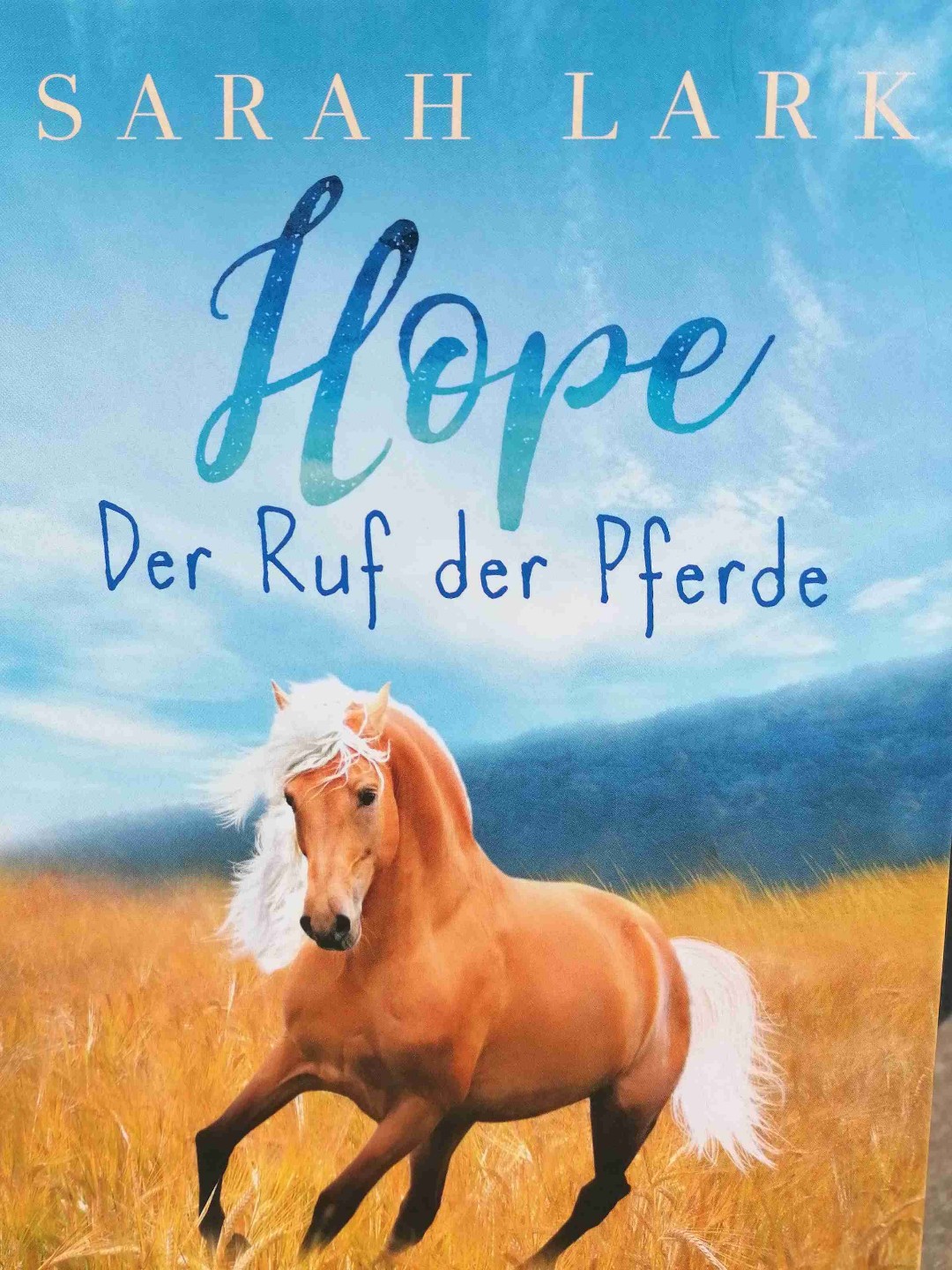 Schönes Buch. Mag den Schreibstil sehr. Das Buch handelt von der Hauptperson Emily, die Pferde über alles liebt. Eines Tages lernt sie das Pferd Hope kennen und ihr Leben verändert. 