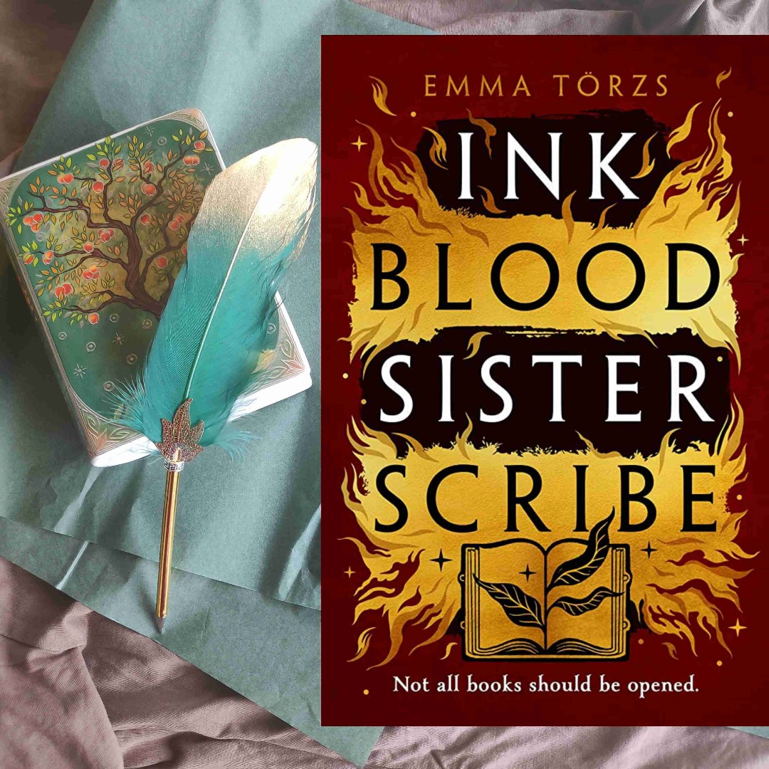 You'll find yourself trying to figure out what this book about books is all about. However, despite the mysteries, a lot is laid out in plain sight, which makes it easy to follow. About a quarter into the book we're introduced to everything mentioned in the title. Ink. Blood. Sister. Scribe. And the magic system is easy to understand as well: magic is bound in books and needs blood to be written, recharged or activated. There's those with magic and those untouched by magic - the latter able to become Scribes.