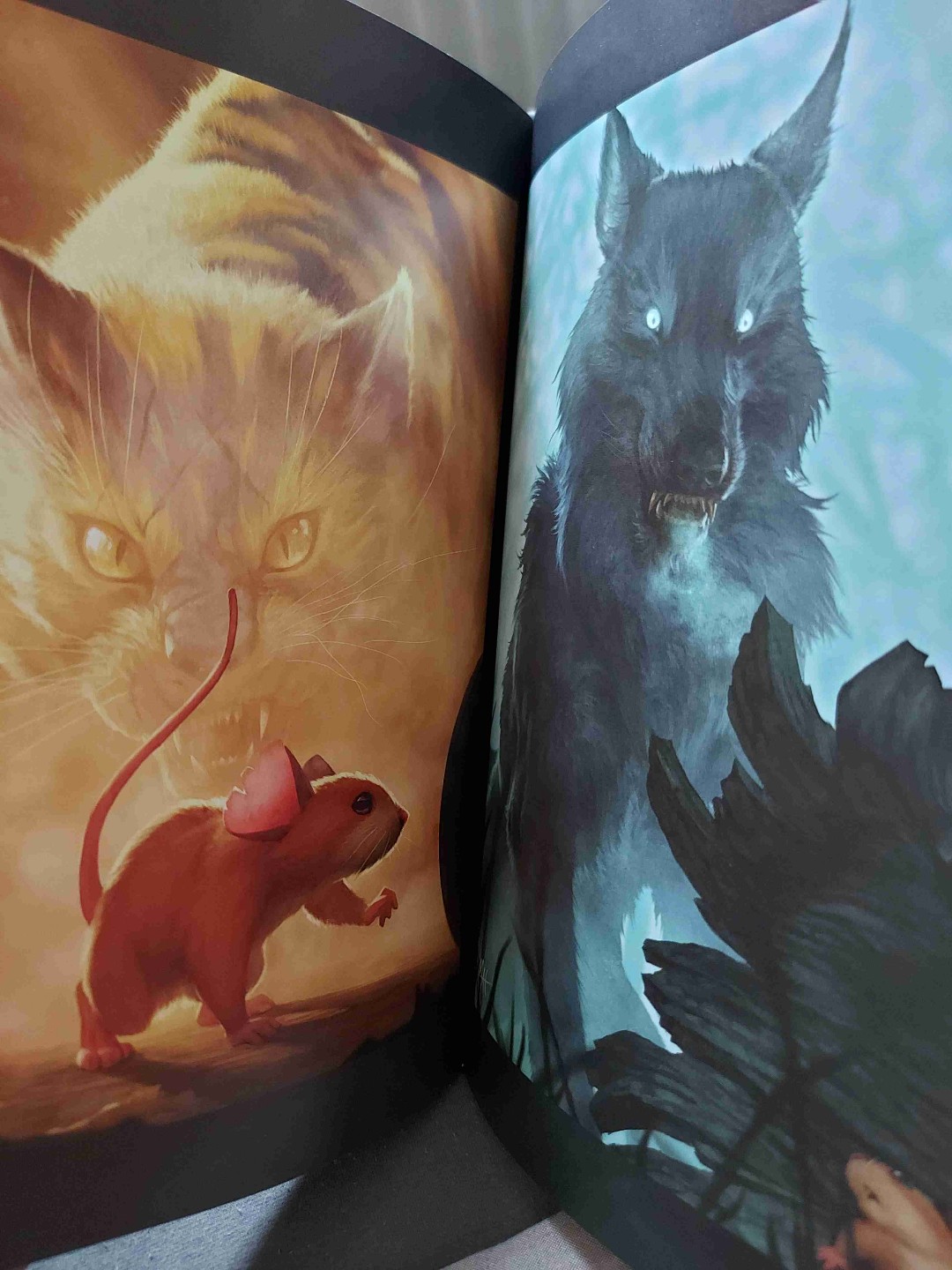 Schöne cinematische Illustrationen mit atmoärischem Licht und Farben! Ein spannender Auftakt um den Kampf fürs Überleben von Mäusen!