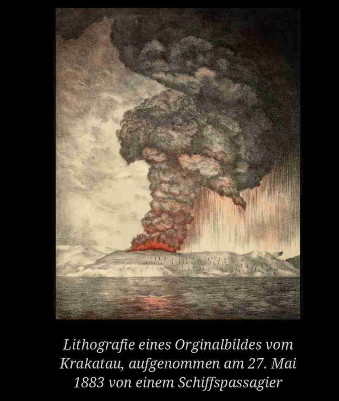 Historischer Roman über einen Vulkanausbrauch der sich 1883 auf der Insel Krakatau ereignet hat.