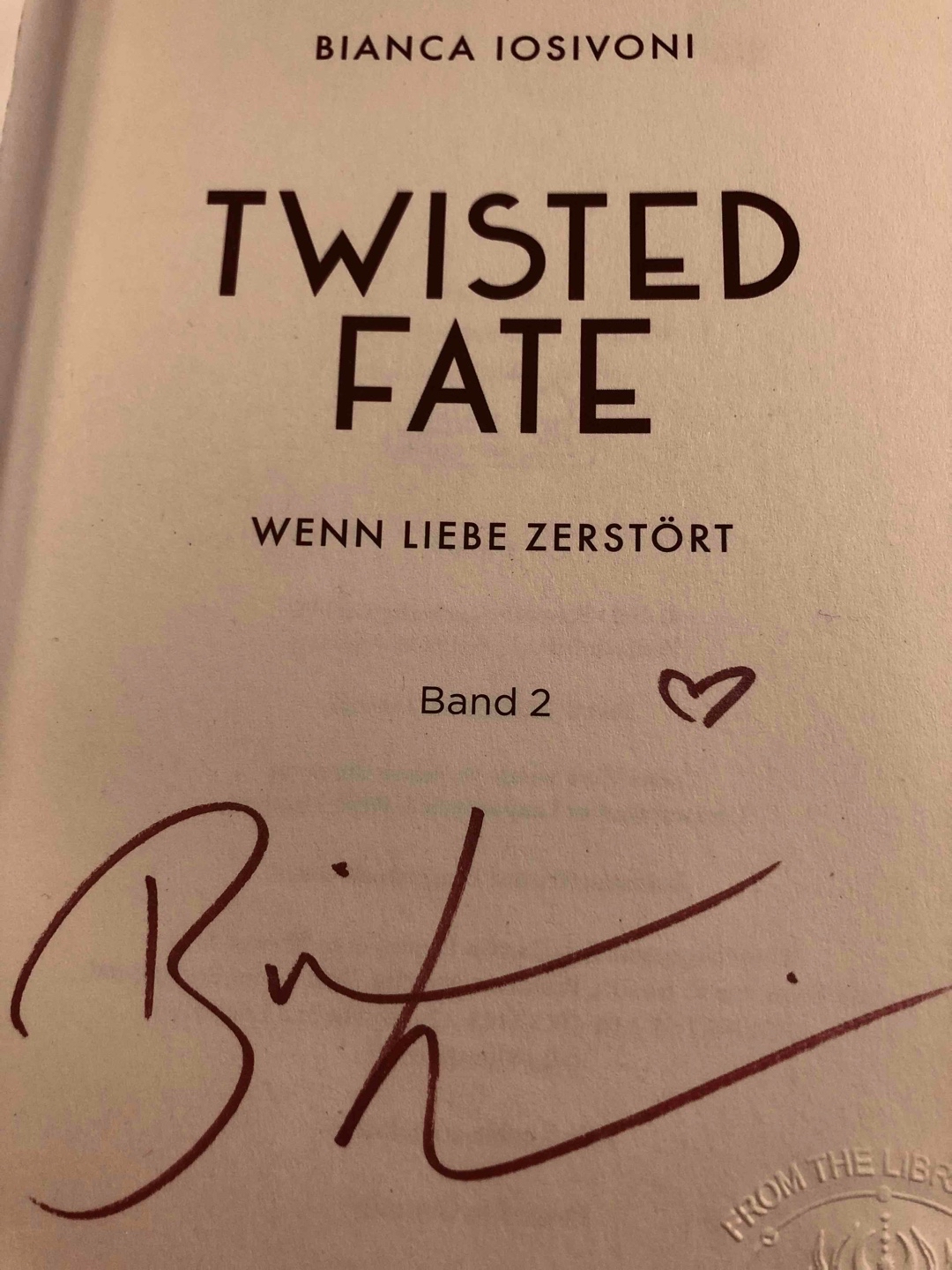 Mit Autogramm❤️