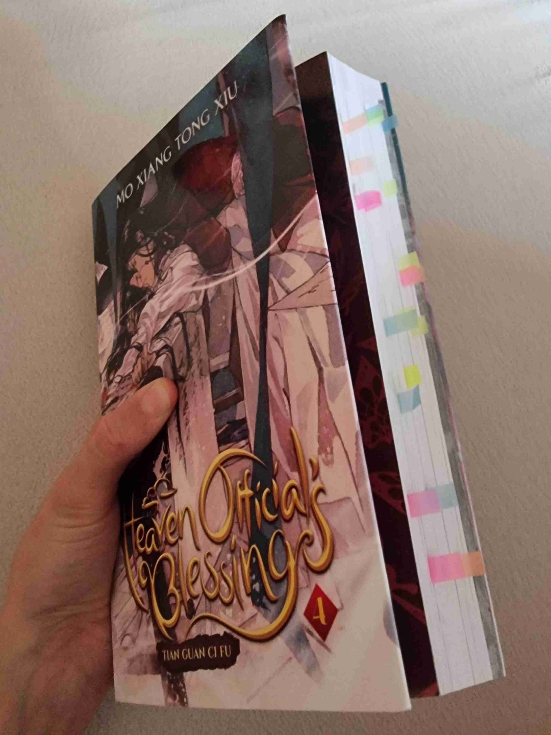 After Book 2 and 3 didn't catch me as bad as the first one, this Book started to get me really good . So good that I had to get the post-its out again.
