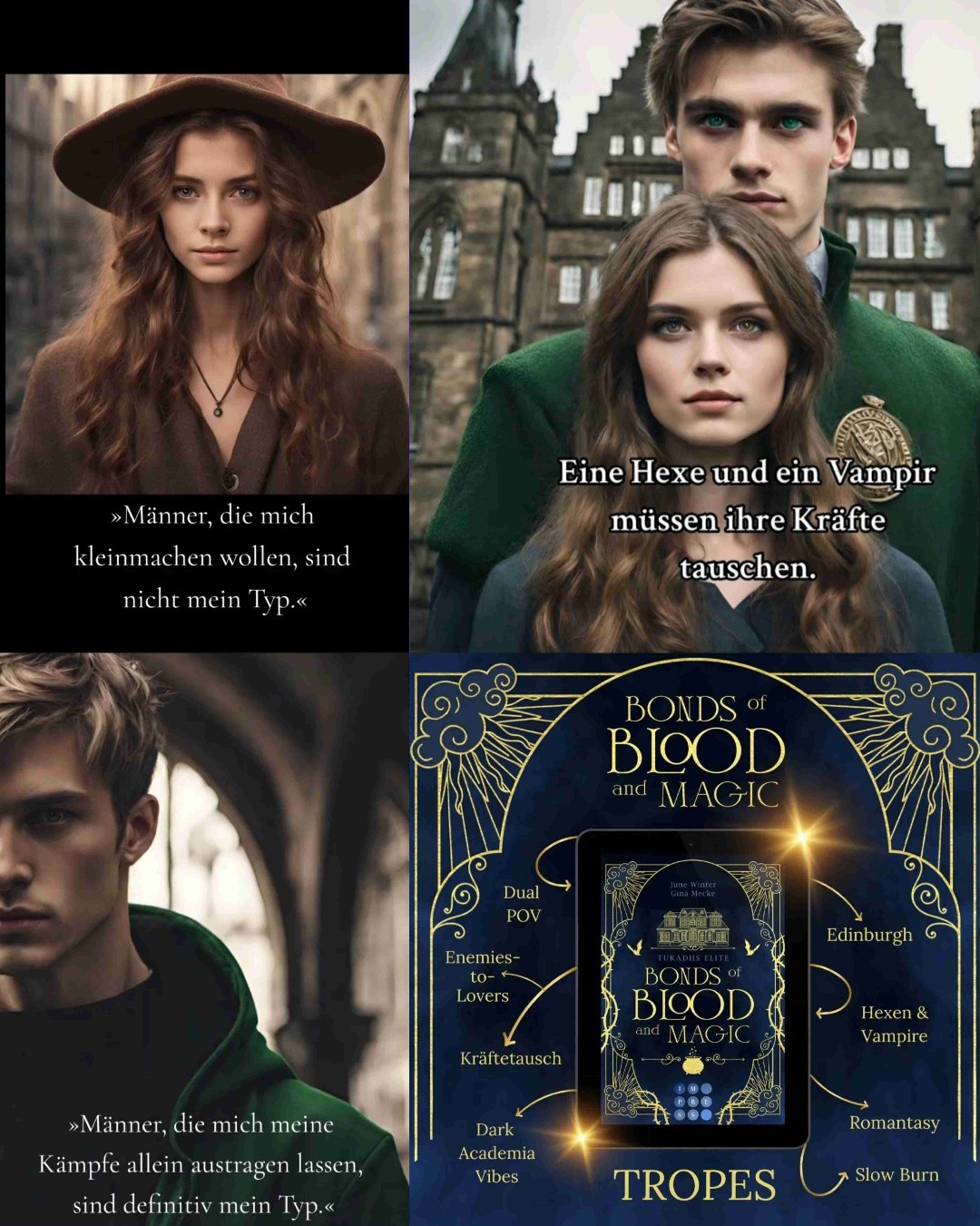 Bonds of Blood and Magic (Turadhs Elite 1) 🕸 Dark Academia Romantasy im magischen herbstlichen Edinburgh 🕸