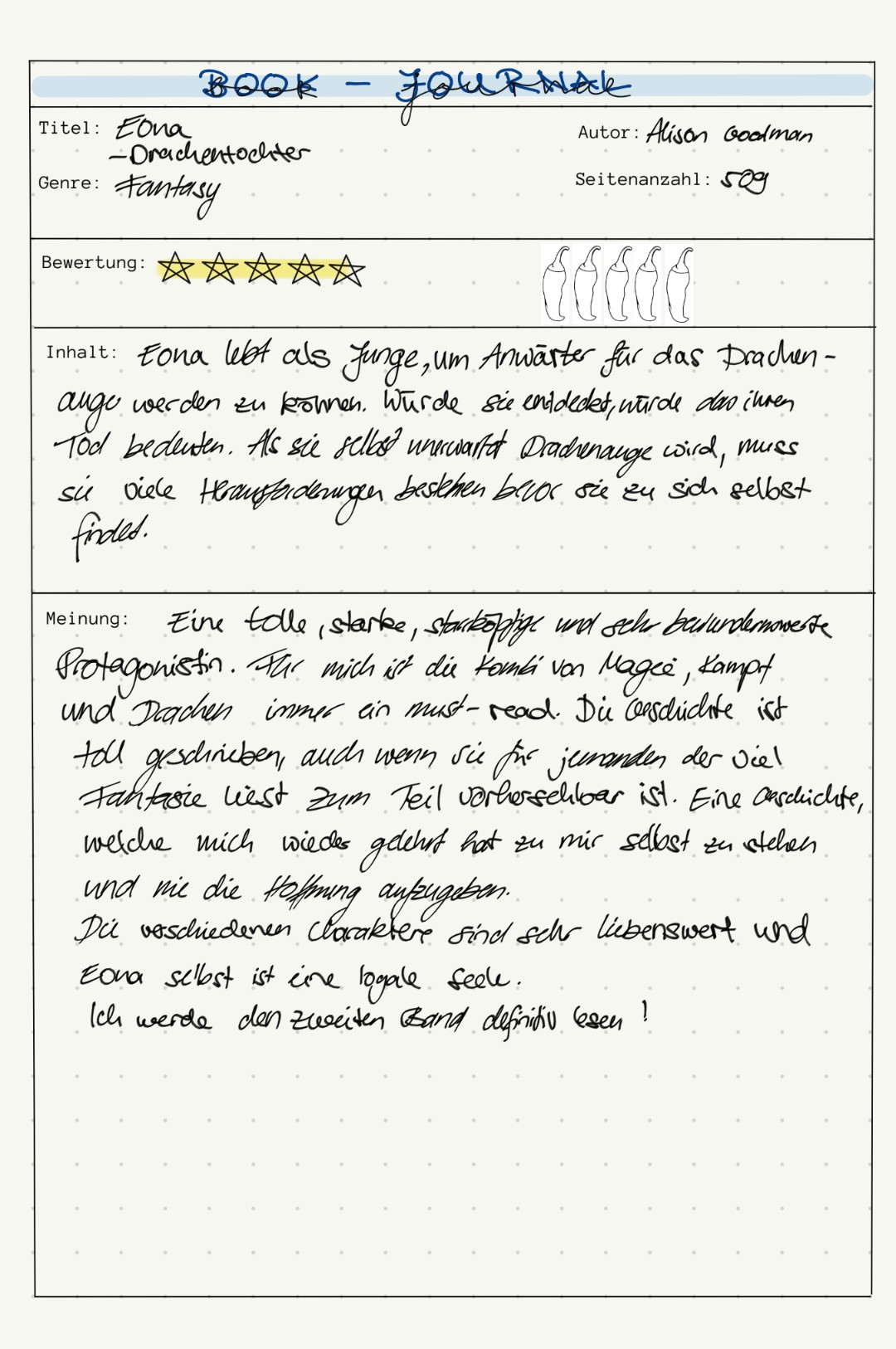 Wirklich eine starke Protagonistin!
