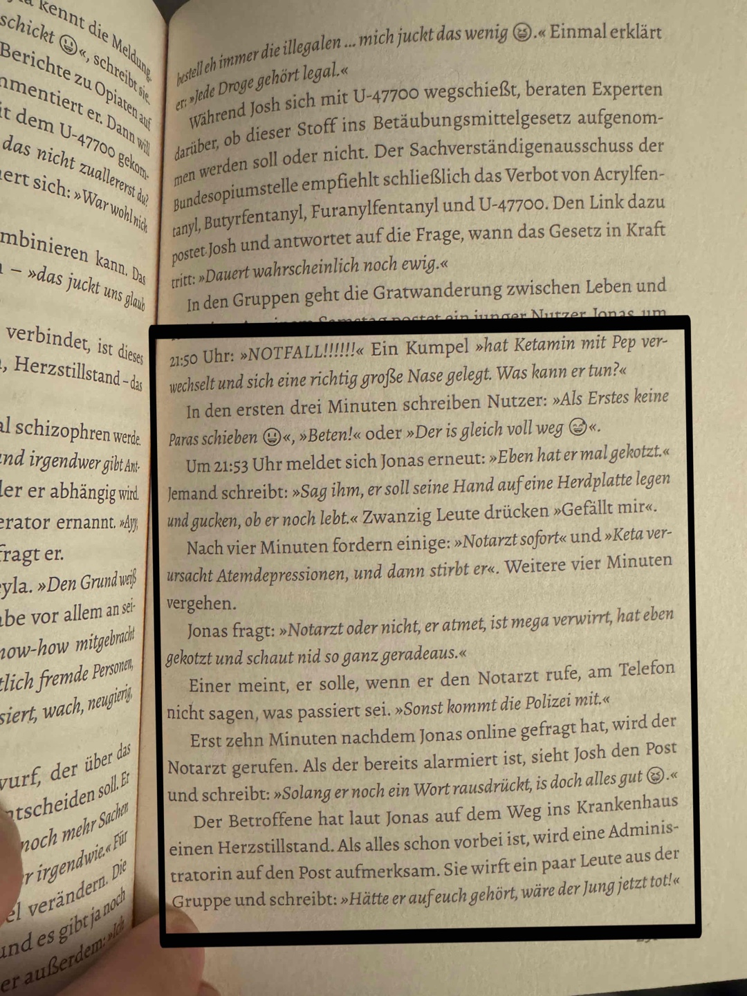 Das nimmt einen mit. 