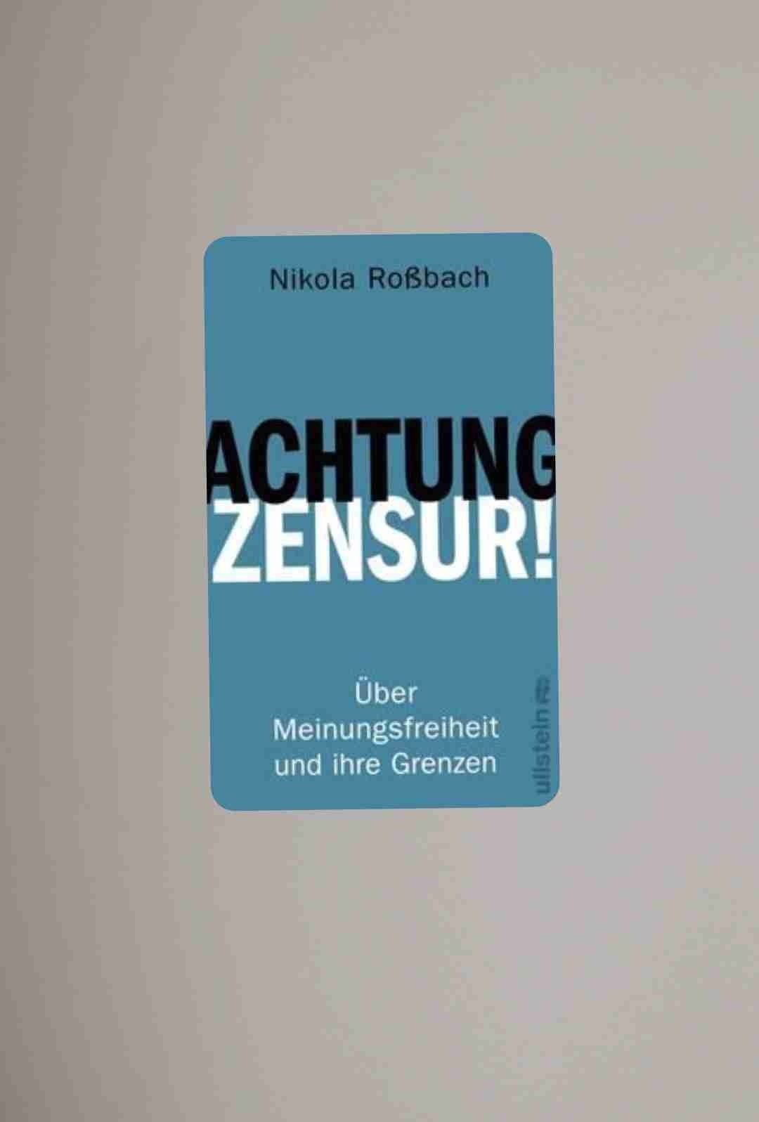 Interessante Perspektive auf Zensur, die versucht zu differenzieren
