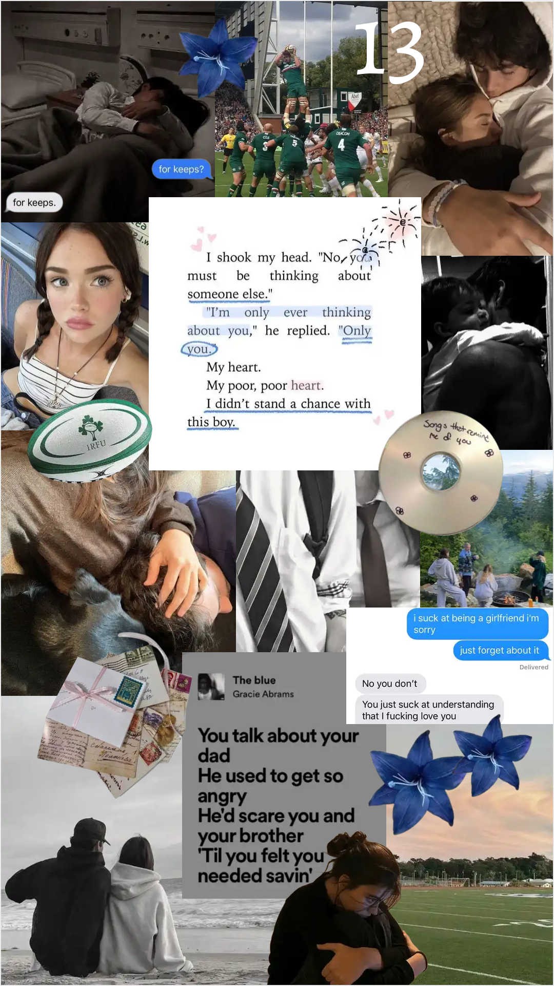 "He had become the safe place where I could let down my defenses. I wasn't focusing on my family all the time. I wasn't dwelling on the negative because I has the best version of positive in the form of my boyfriend. In the morning when I woke up, I knew better was waiting for me."