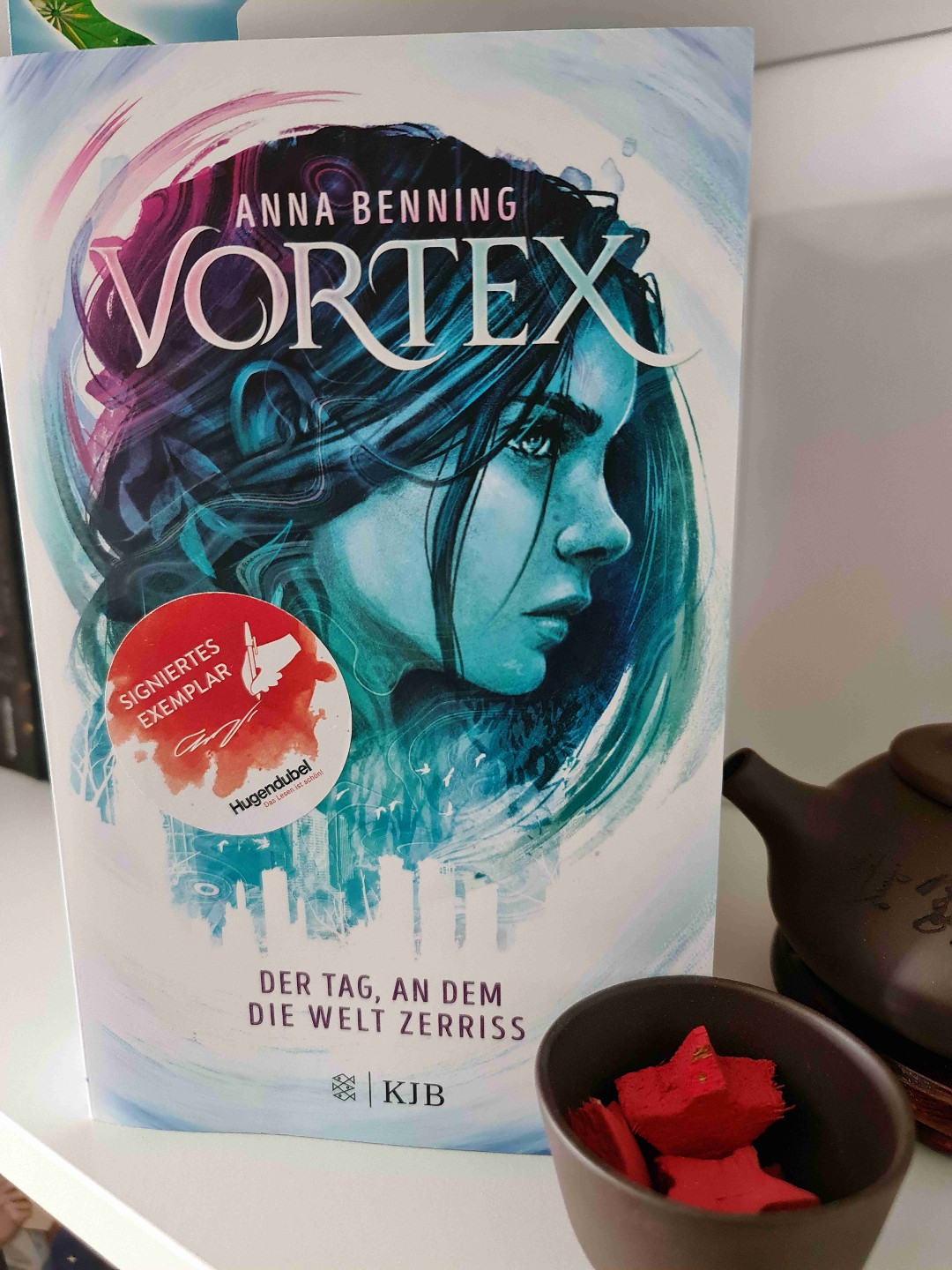 Wow was für eine coole Story. Ich fand die Thematik rund um die Vortexe mega interessant. Ich hatte so ein richtiges Dystopie Feeling wie zu Zeiten von Die Bestimmung und Die Tribute von Panem. Ich fand die Idee mit den Vermengten toll und auch die Thematik um den Konflikt zwischen diesen und den Menschen. Ich musste da tatsächlich auch an reale Konflikte denken. Unsere Prota muss sich auch so einige Fragen stellen und schwere Entscheidungen treffen. Die Romance fand ich auch sehr schön. Hoffe im nächsten Part kriegen wir etwas mehr 😊