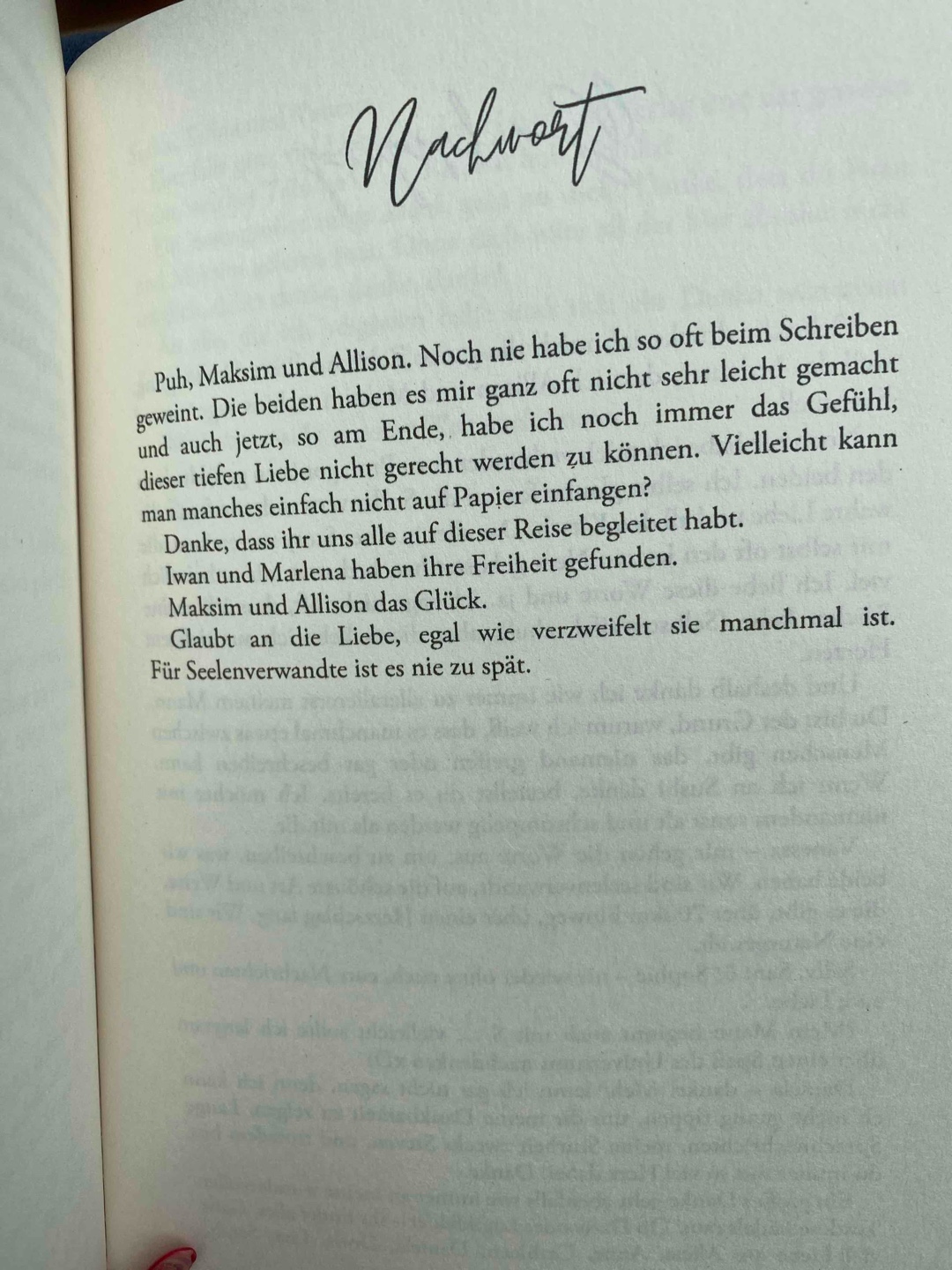 Sehr viel Liebe