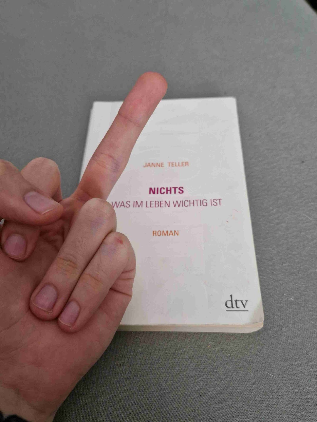 Nichts für mich. Drecksbuch