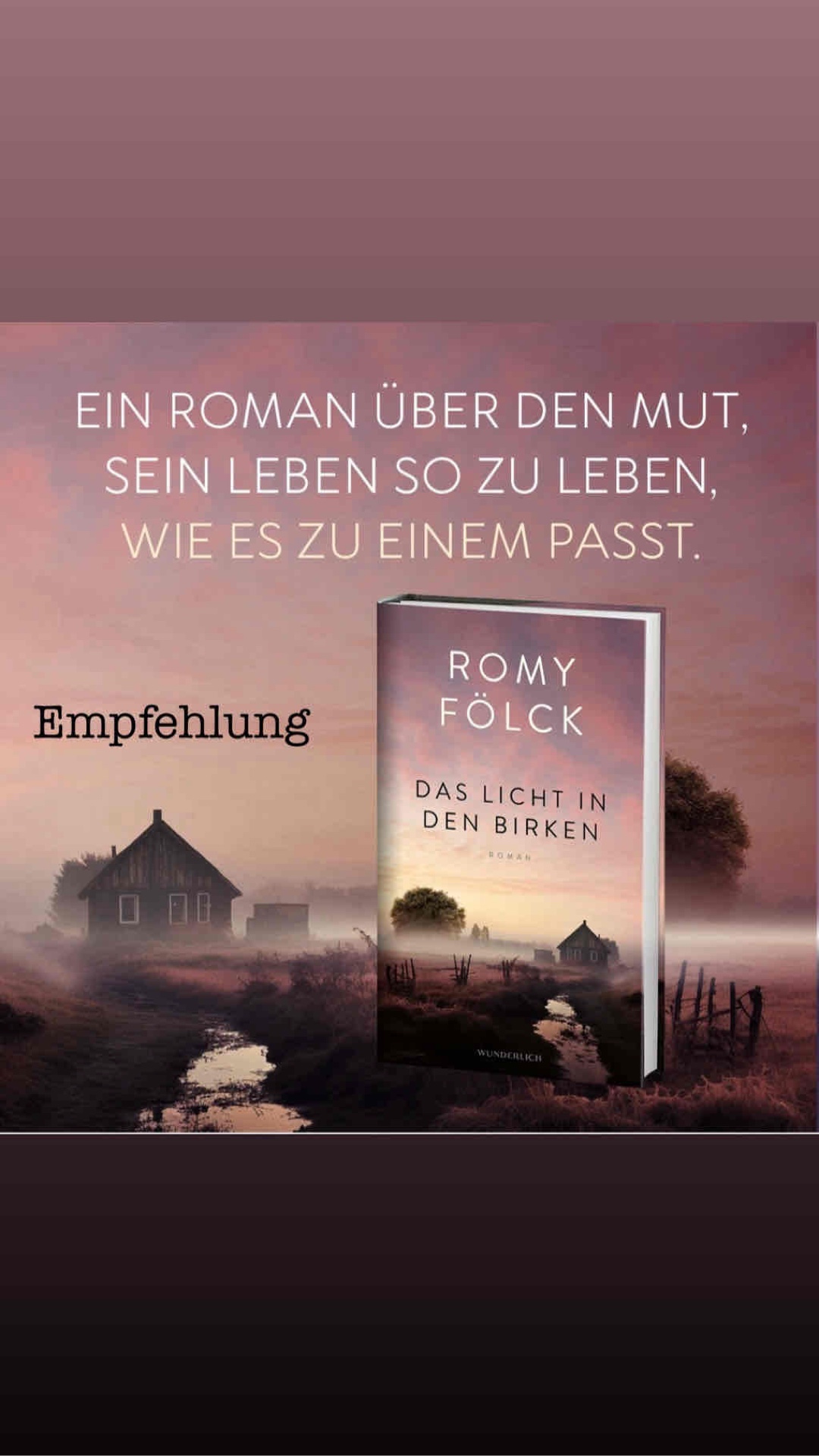 Leseempfehlung! Sehr ruhiger, erdender Roman!