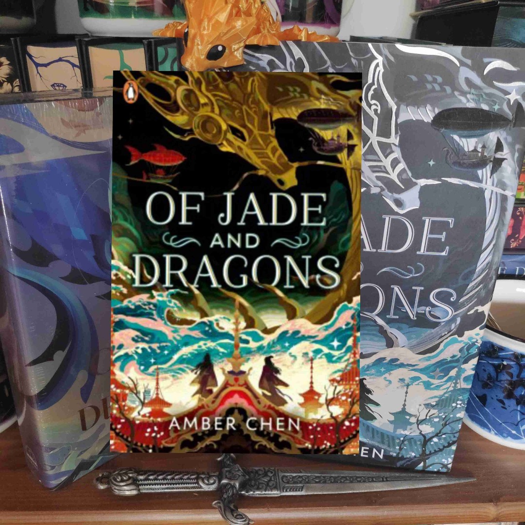 I'm at a point in my reading process where I need all the silkpunk, C-drama and Asian mythology in my books. I'm enjoying the setting, worldbuilding, and the mix of fiction and history.
Of Jade and Dragons has one thing more going for it: the engineering aspect of it all, which is really interesting and gives a whole new set of plot possibilities.
