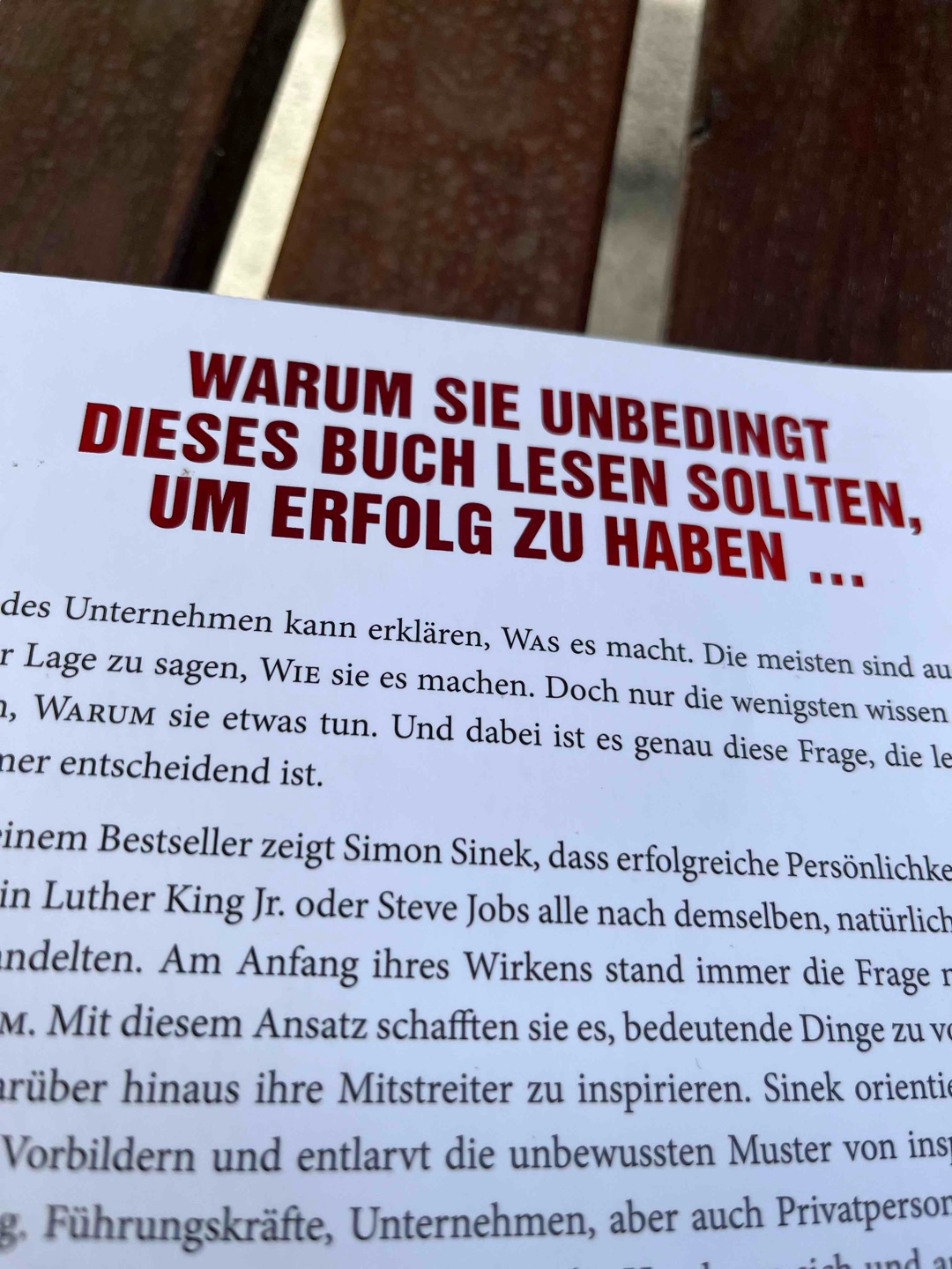 Wieso weshalb warum? Wer nicht fragt bleibt dumm! Sehr interessante Einblicke warum manche Organisationen/Personen anders zu funktionieren scheinen 👍