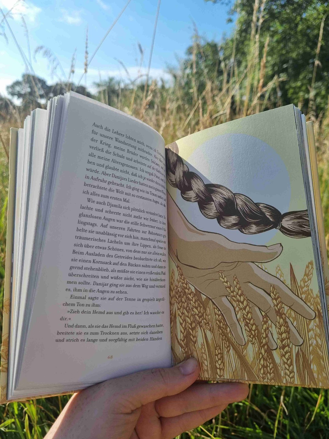 Ein Kunstwerk im Sommer zu genießen