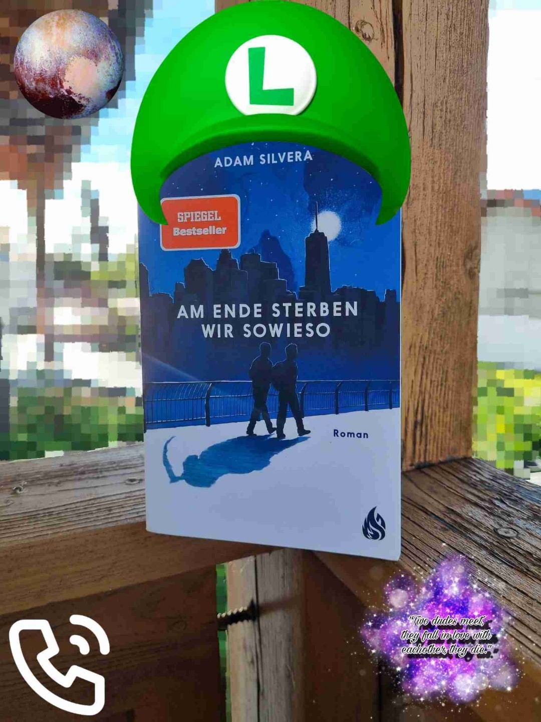 »Ich glaube wirklich, wir sollten unser Leben so bald möglich und so gut wie möglich leben, denn im Unterschied zu den Figuren in diesem Buch weiß ich nicht, wie viel Zeit mir auf dieser Welt noch bleibt. Und ihr auch nicht. Also wartet nicht zu lange damit, zu denen zu werden, die ihr sein wollt - die Uhr tickt.
Von ganzem Herzen, Adam Silvera«