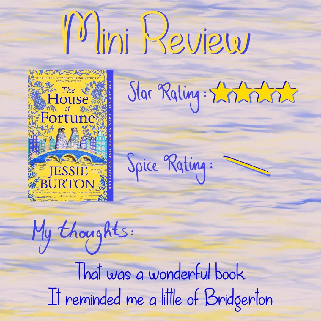 That was a wonderful book.
It reminded me a little of Bridgerton in some parts.
