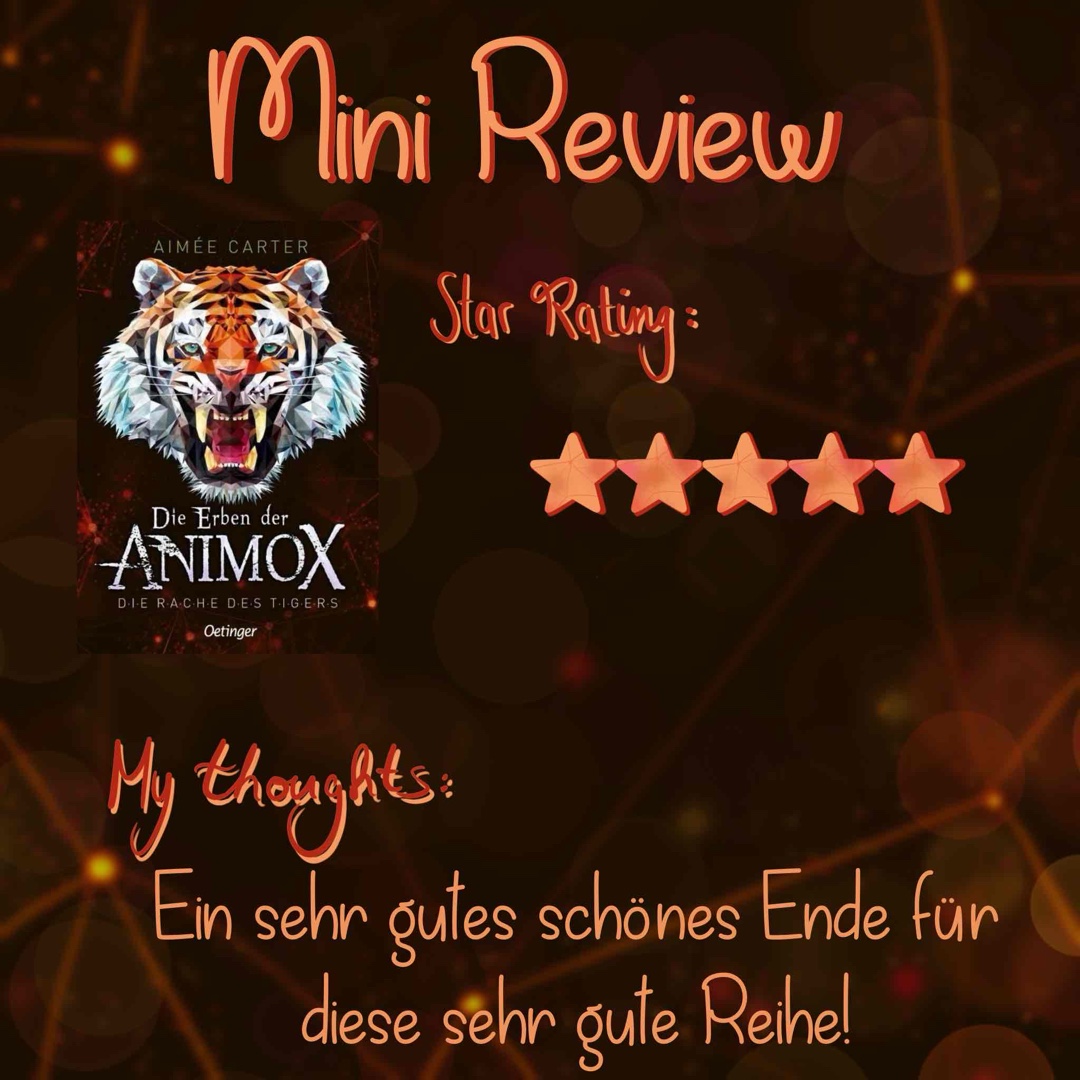 Ein sehr gutes und schöne Ende für diese sehr gute Reihe!