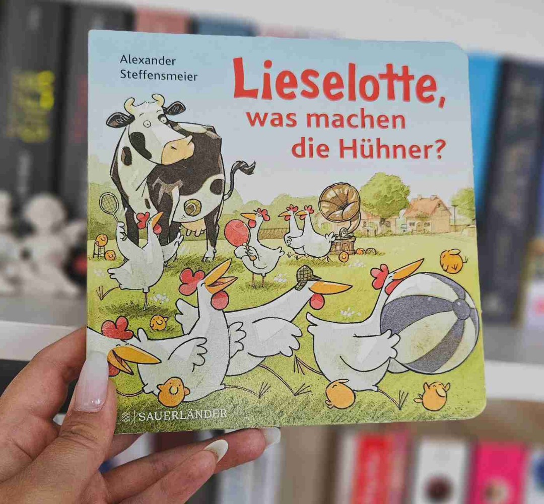 Lustiges Pappbilderbuch wo Kinder viel entdecken können