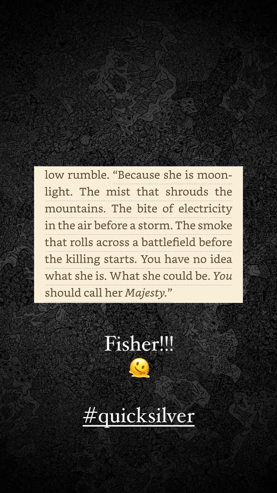 (Englisch) Eine starke Protagonistin, ein lustiger Nebencharakter und ein guter Twist am Ende, den ich so nicht habe kommen sehen! Bin sehr gespannt auf Band 2.