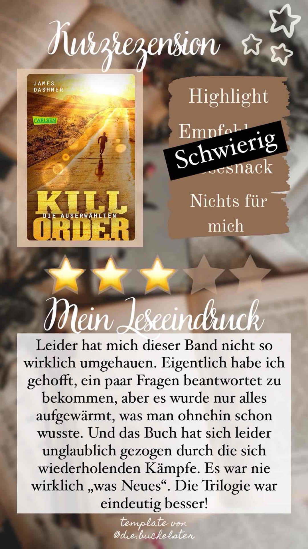 Leider nicht so stark wie die Maze Runner Trilogie