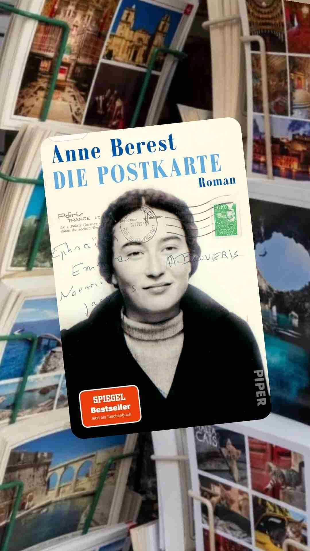 Die Postkarte
von Anne Berest
Ein autobiografischer Roman zur Zeit der deutschen Besatzung in Frankreich während des 2. Weltkrieges