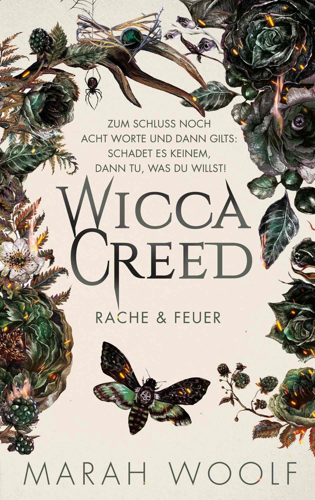 Wicca Creed – Rache & Feuer ist leider wie die beiden vorherigen Bände: Die Handlung zieht sich stellenweise in die Länge, was den Lesefluss etwas bremst.