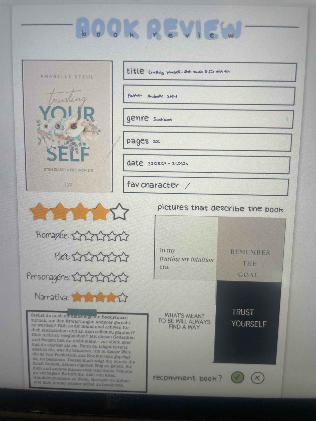 Sehr gutes Buch für Motivation und gute Tipps 📖✨