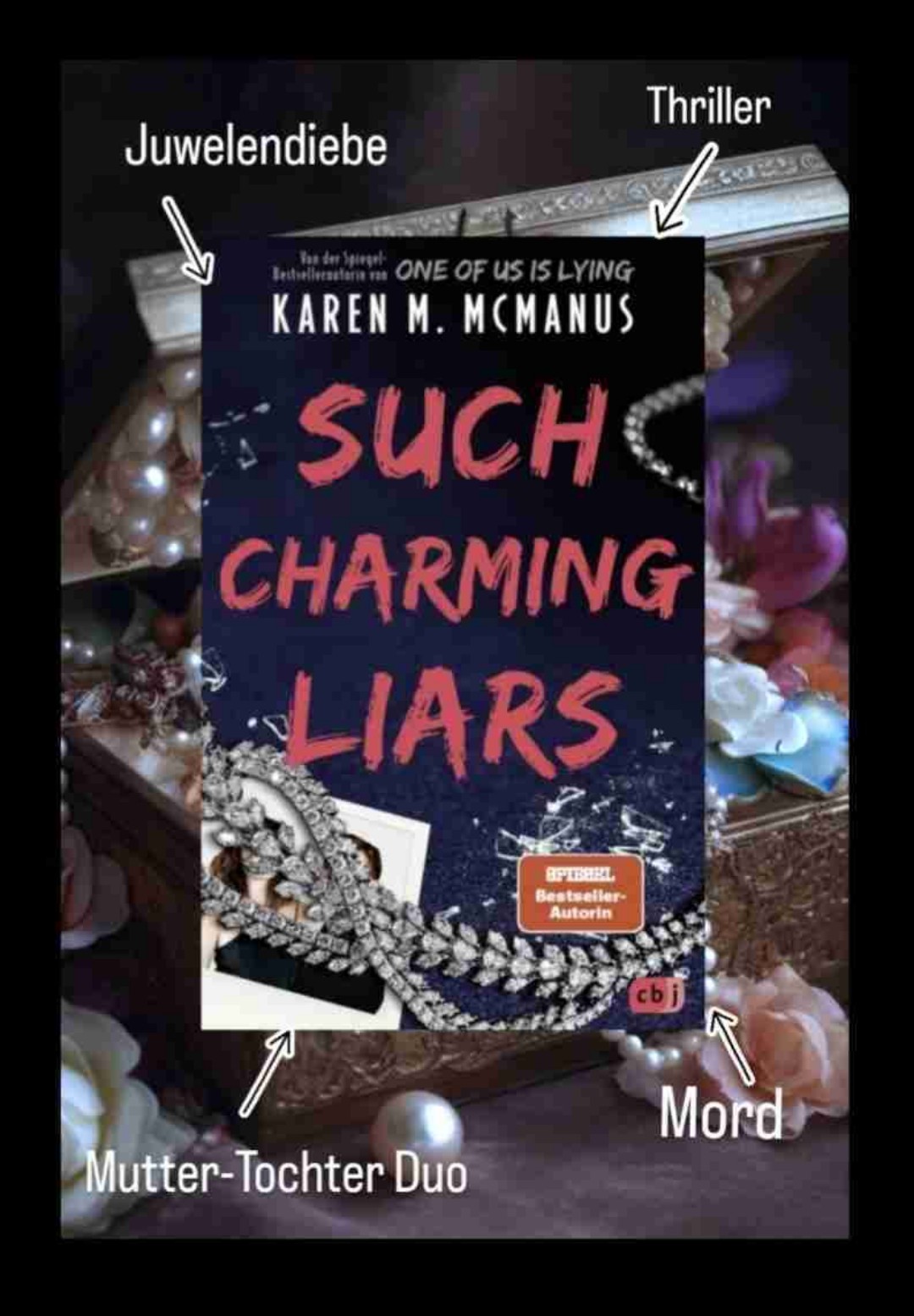 🌟Rezension🌟
Ich habe das Buch "Such charming lairs" von Karen M. McManus beendet
Danke liebes @team.bloggerportal dass ich dieses Ebook lesen durfte 🥰
•
Dies ist nicht das erste Buch der Autorin und wieder einmal hat es mir super gefallen 👍🏻 ein spannender Jugendthriller mit einem Mutter-Tochter Duo 😊