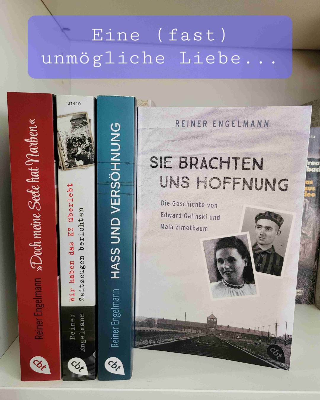 🕍❤️🕍❤️🕍❤️🕍❤️🕍❤️🕍❤️🕍❤️🕍❤️
Reiner Engelmann weiß genau die Schicksale herauszufinden, die einen betroffen machen. Allerdings fehlen hier die Grundlagen, um authentisch rüberzukommen.
🕍❤️🕍❤️🕍❤️🕍❤️🕍❤️🕍❤️🕍❤️🕍❤️
