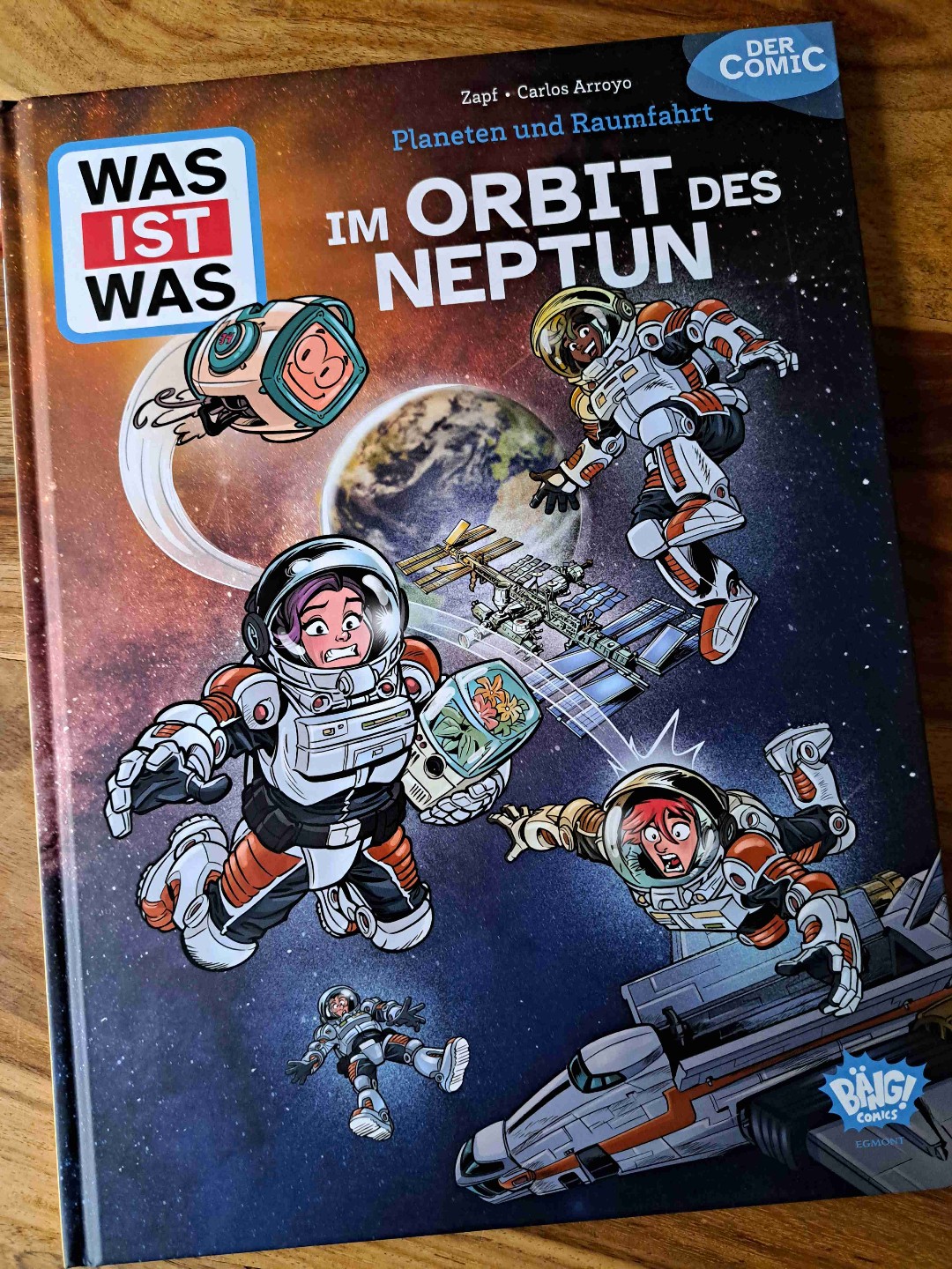 Actionreicher Comic mit spannenden Informationen über unser Sonnensystem
