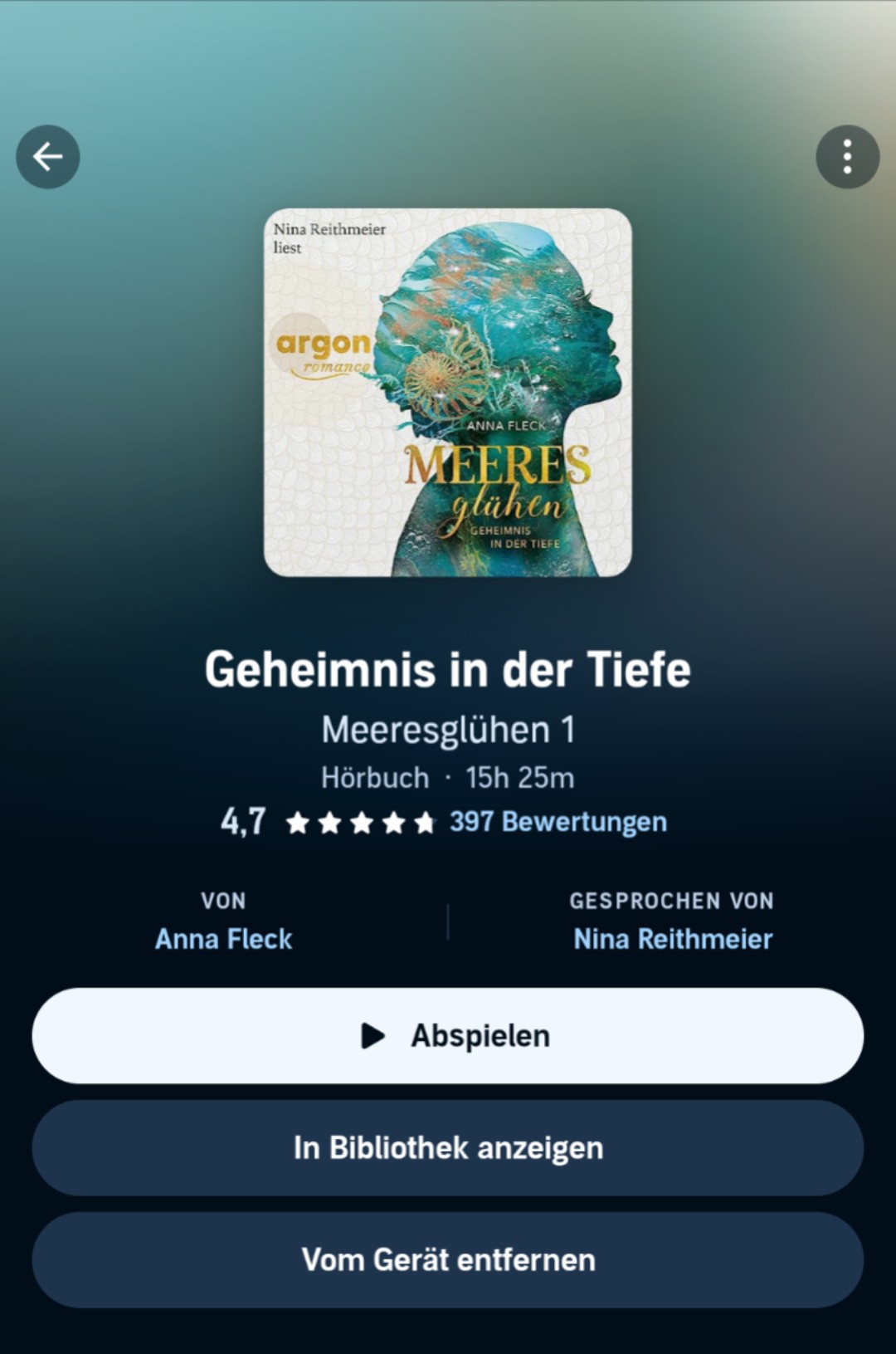 Ich werde definitiv die Reihe weiter hören. 