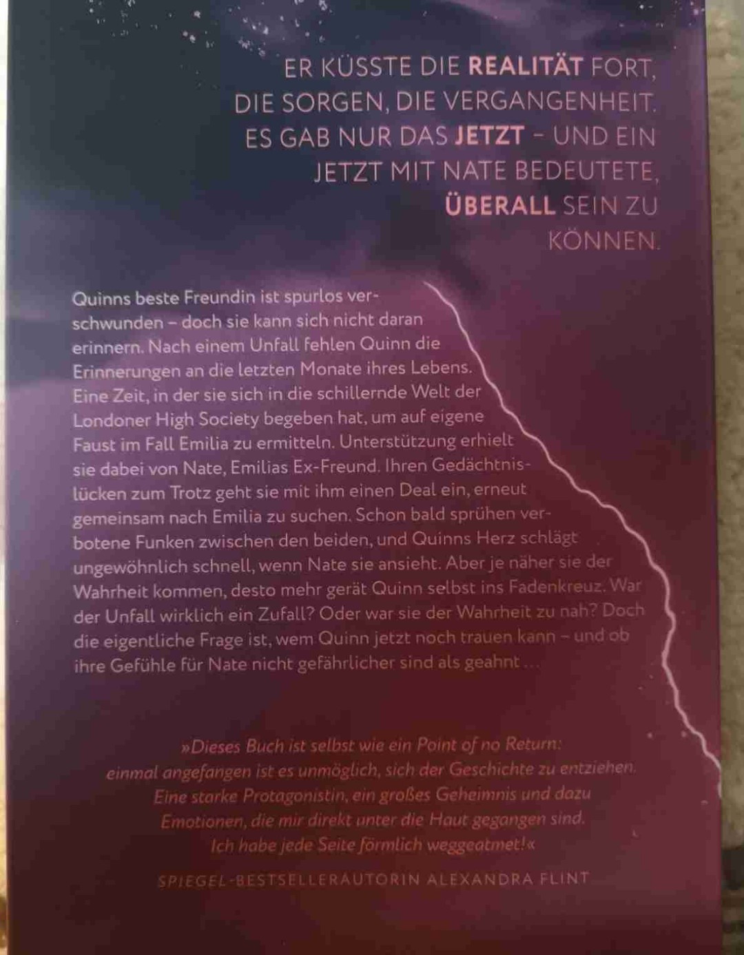 Romantic Suspense, He falls first, Missing best Friend, Found myself, Zeitlose Gewitterreise
