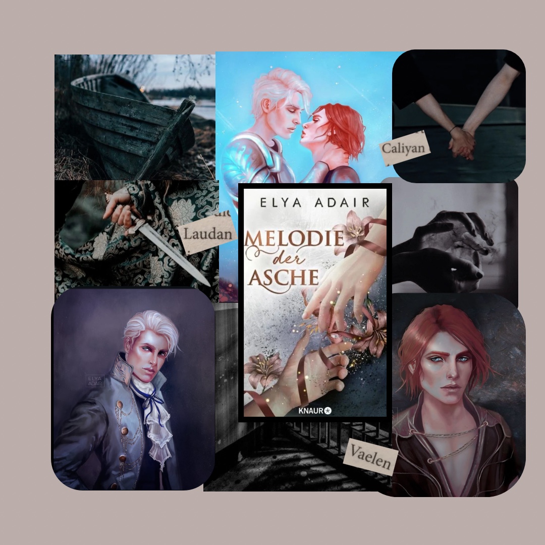 𝕋𝕚𝕥𝕖𝕝: Melodie der Asche
𝔸𝕦𝕥𝕠𝕣: Elya Adair
𝔾𝕖𝕟𝕣𝕖: Fantasy, MlM
𝕍𝕖𝕣𝕝𝕒𝕘: Knaur Verlag
