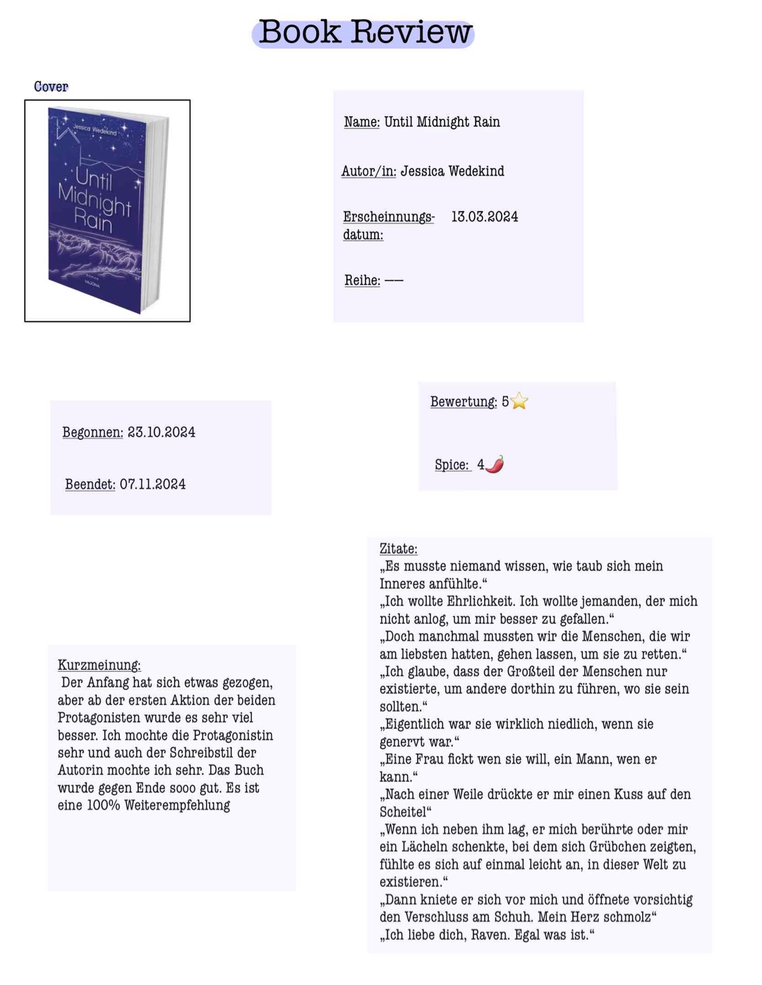 So ein tolles Buch!!!! :)