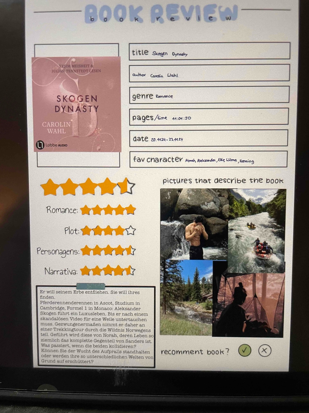 Sehr spannendes Hörbuch mit einem besonderen Setting und guten Sprechern🥾📖✨🌳🍪🇳🇴