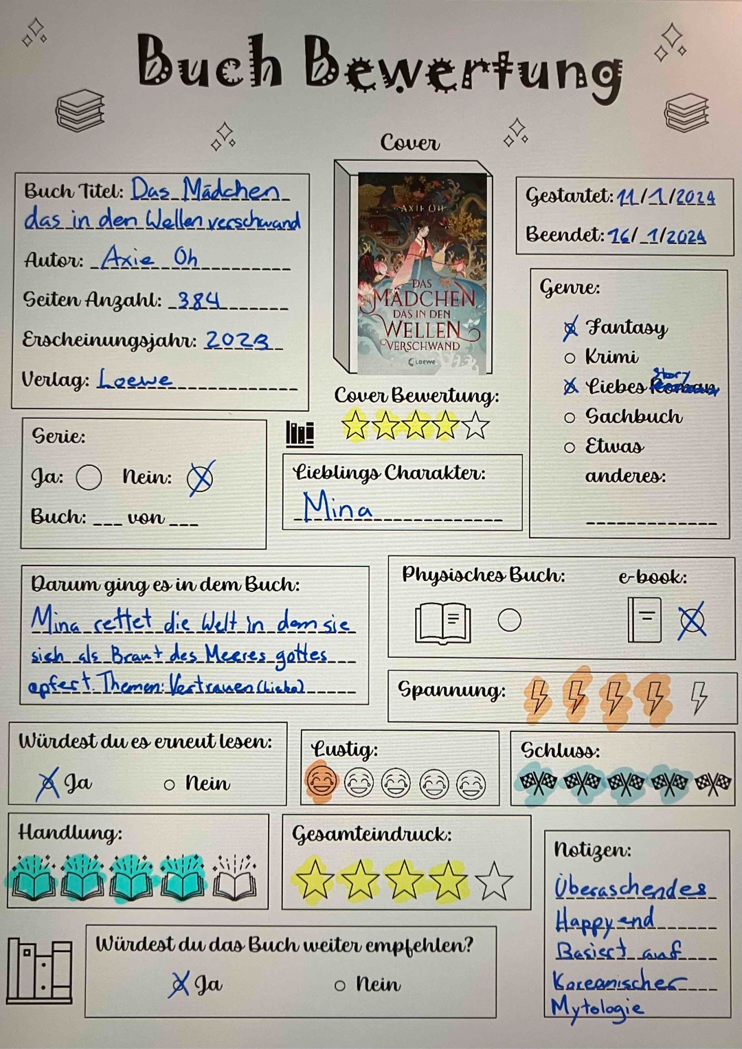 Wunderschöne Fantasy Geschichte 