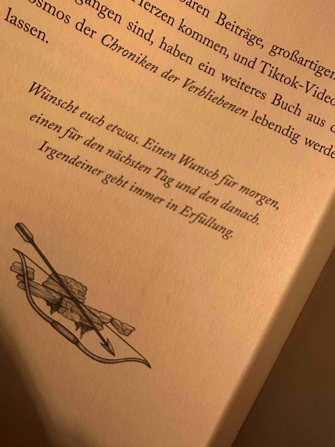 Dieses kleine Buch hat mich neugierig gemacht. Ich möchte diese Welt weiter entdecken und werde bestimmt die Chroniken der Verbliebenen lesen.
Die Illustrationen war wirklich Zucker.
Morrighan und Jafir waren so unterschiedlich, aber in ihnen war die Hoffnung auf ihre Liebe so groß, dass sie allen Kummer durchstehen konnten 🥰