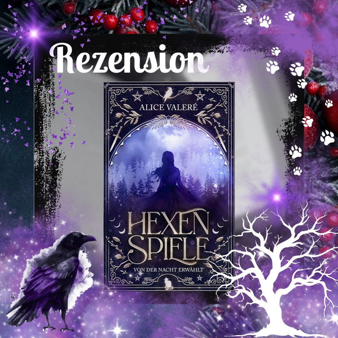 Alice Valére schafft es mal wieder, eine düstere und magische Atmosphäre zu erschaffen, die einen sofort in den Bann zieht. Hexenspiele ist ein packender Fantasy-Roman, der starke Charaktere, gefährliche Prüfungen und düstere Magie miteinander vereint. 🐈⬛🐦⬛🔮